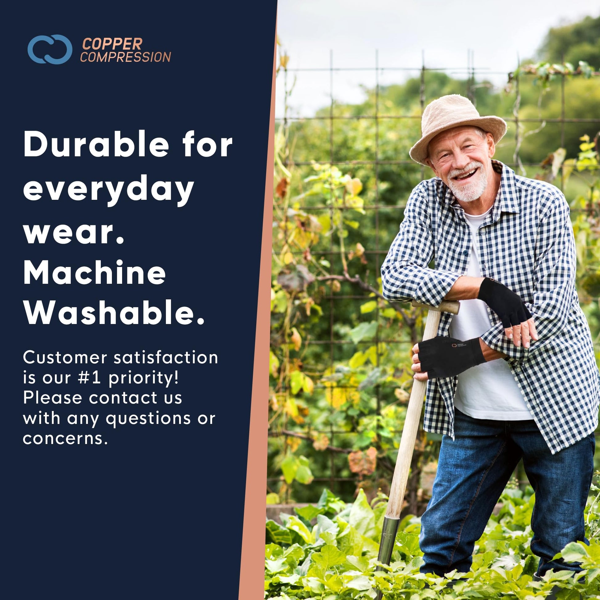 Copper Compression Arthritis Gloves | Fingerless Arthritis Carpal Tunnel Pain Relief Gloves Copper Compression