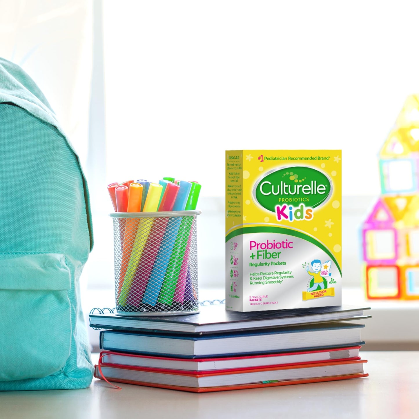 Culturelle Kids Probiotic + Fiber Packets (Ages 3+) - 24 Count - Digestive Health & Immune