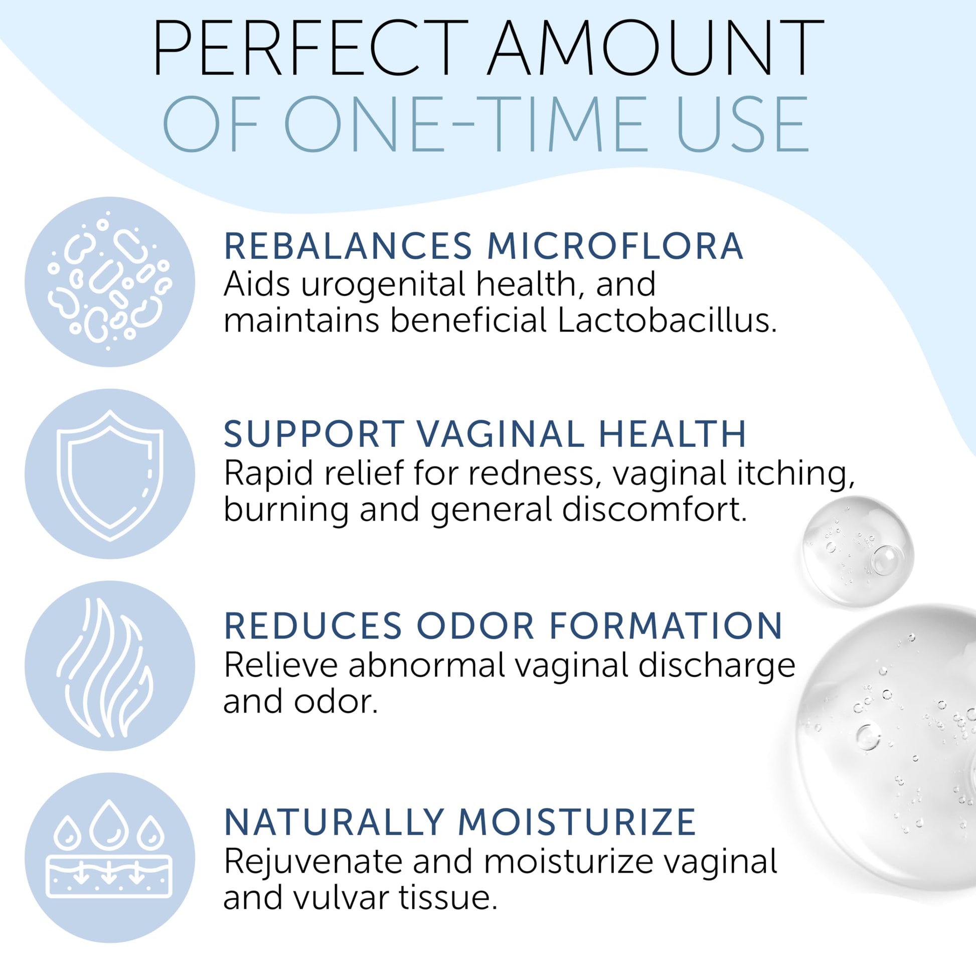 Vaginal Probiotic Gel | Yeast Infection & BV Treatment for Women | for Vaginal Odor Elimination Terramed Just Think Comfort