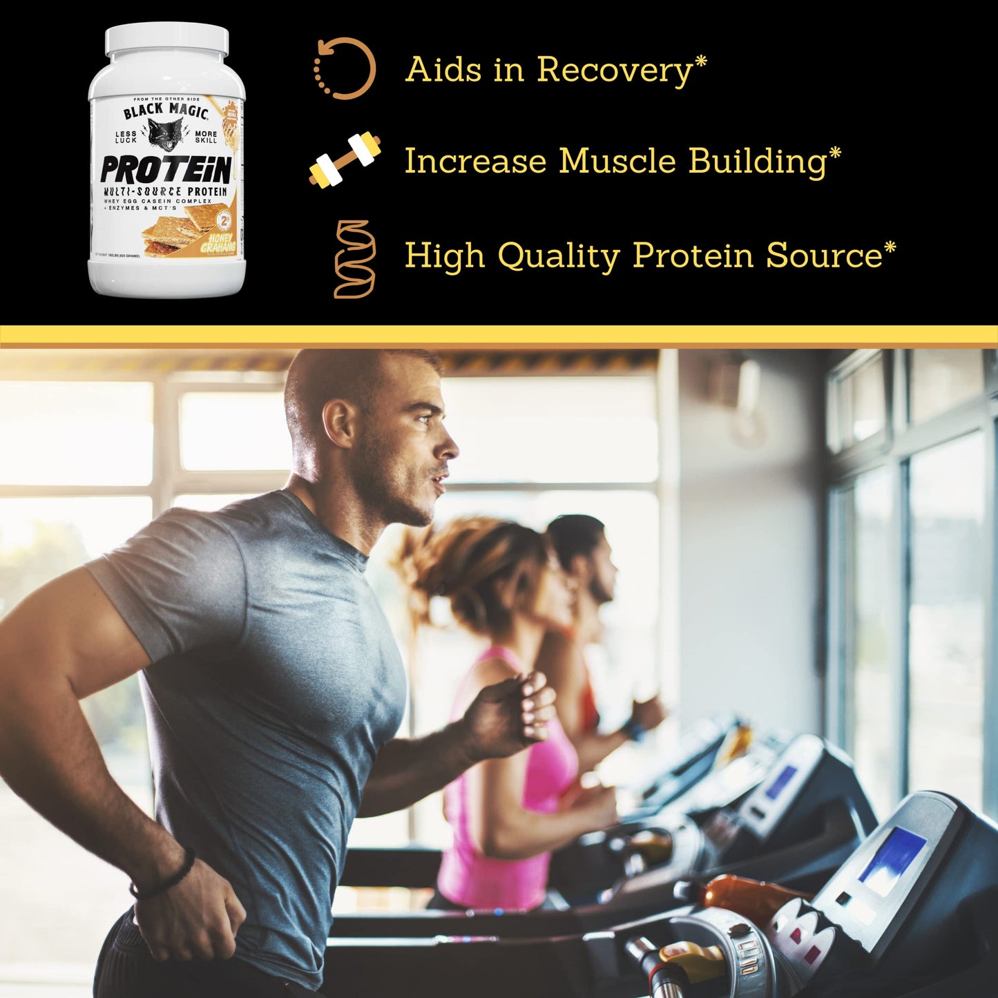 Worldwide Nutrition Bundle, 2 items: Black Magic Multi-Source Protein Powder - Whey