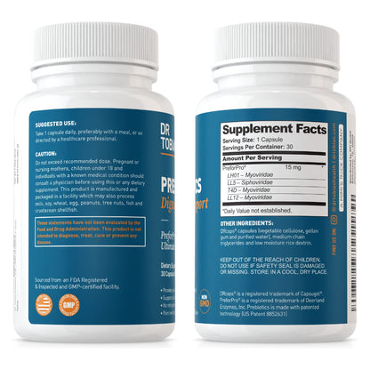 Dr. Tobias Prebiotics, Supports Digestion & Gut Health, Feed Good Probiotic Bacteria
