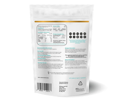 Cleanest Marine Collagen Peptides | Wellness Lab 454g | Type I,III | Highest Bioavailability Hydrolysed Protein