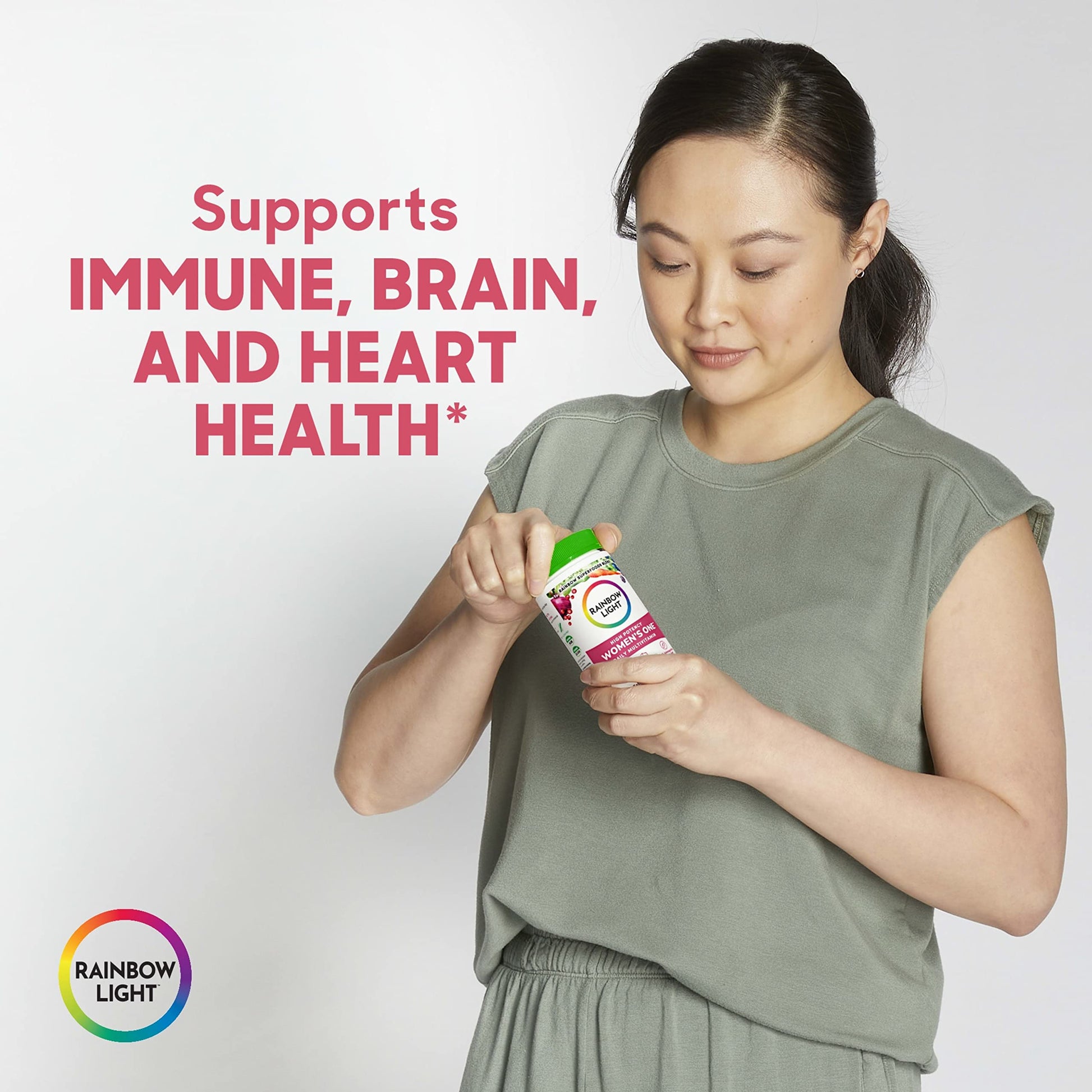 Rainbow Light Womens One High-Potency Daily Multivitamin, Womens Multivitamin Rainbow Light