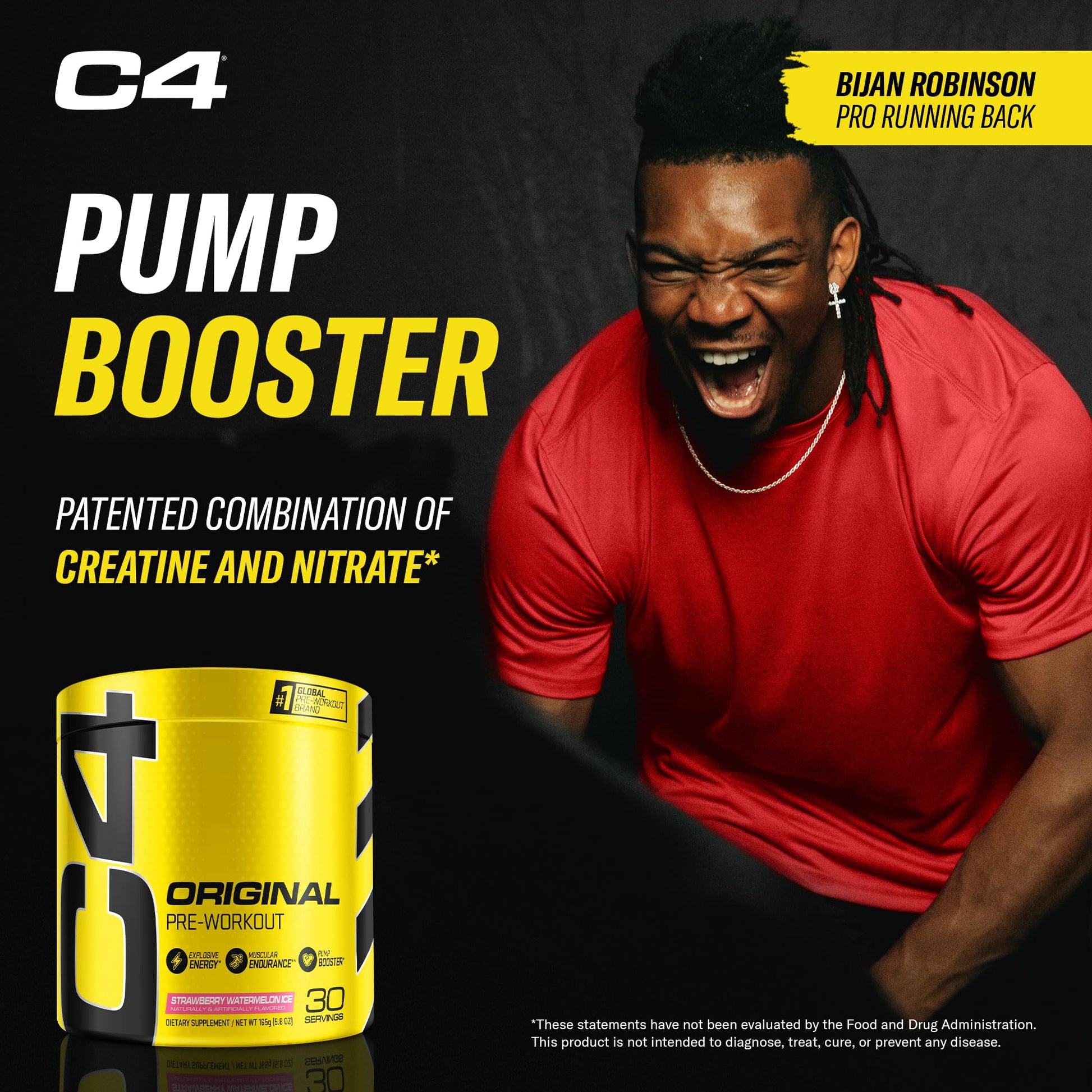 Cellucor C4 Original Pre Workout Powder Strawberry Watermelon Ice Sugar Free Preworkou Cellucor