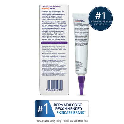 CeraVe Vitamin C Serum with Hyaluronic Acid | Skin Brightening Serum for Face