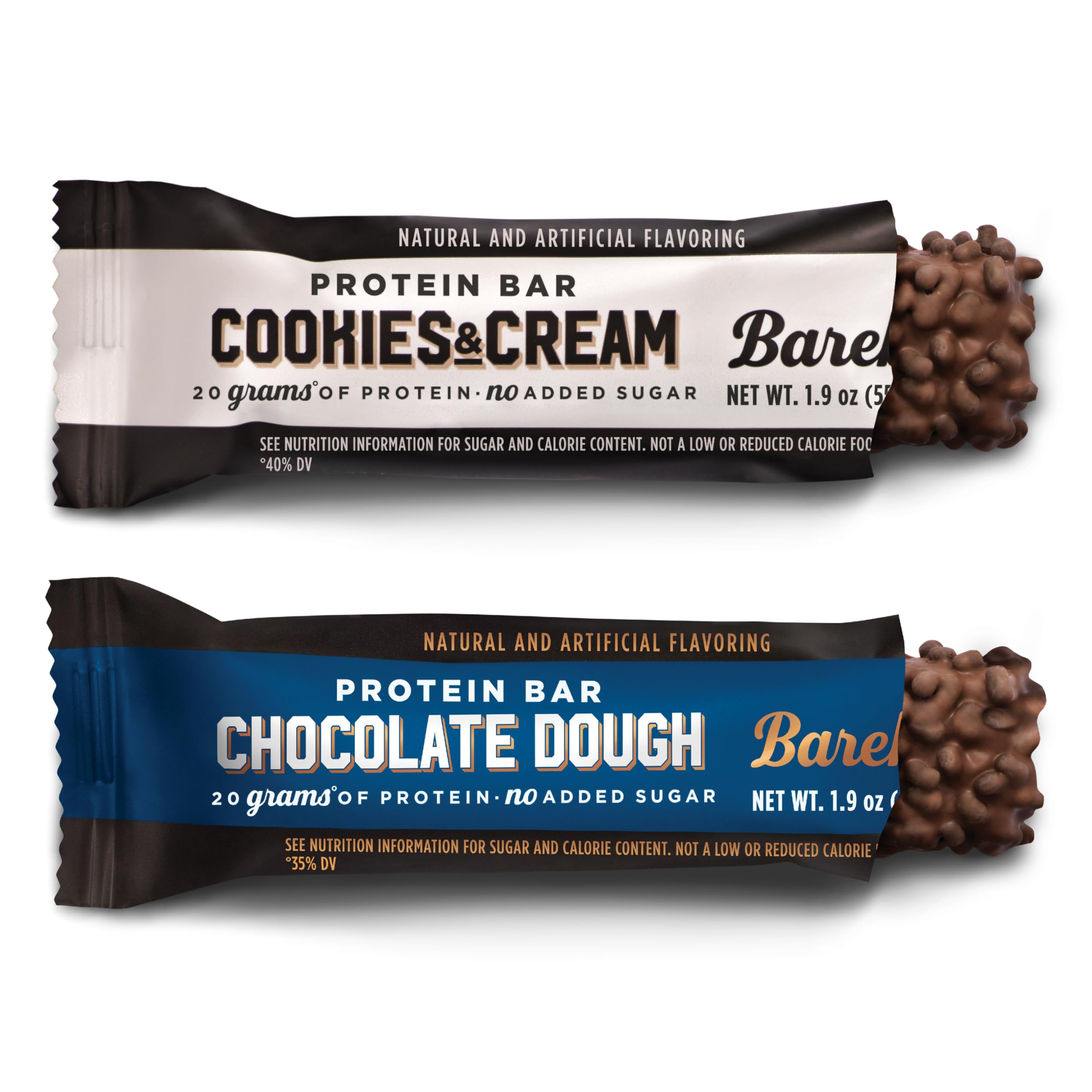 BAREBELLS Protein Bars Variety Value Pack - 16 Count, 1.9oz Bars - Protein Snacks BAREBELLS