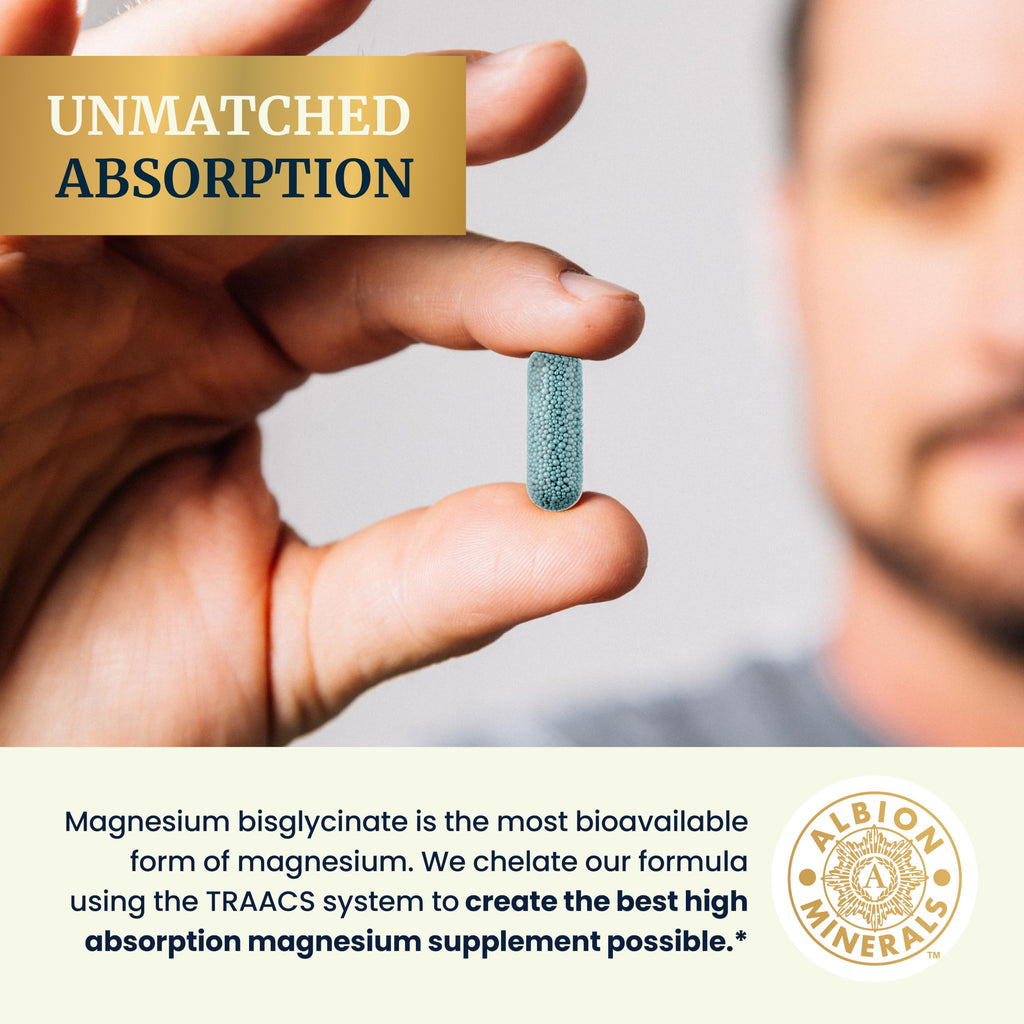 Magnesium Glycinate Supplement | Advanced Microbeadlets | Chelated for Maximum Nobi Nutrition