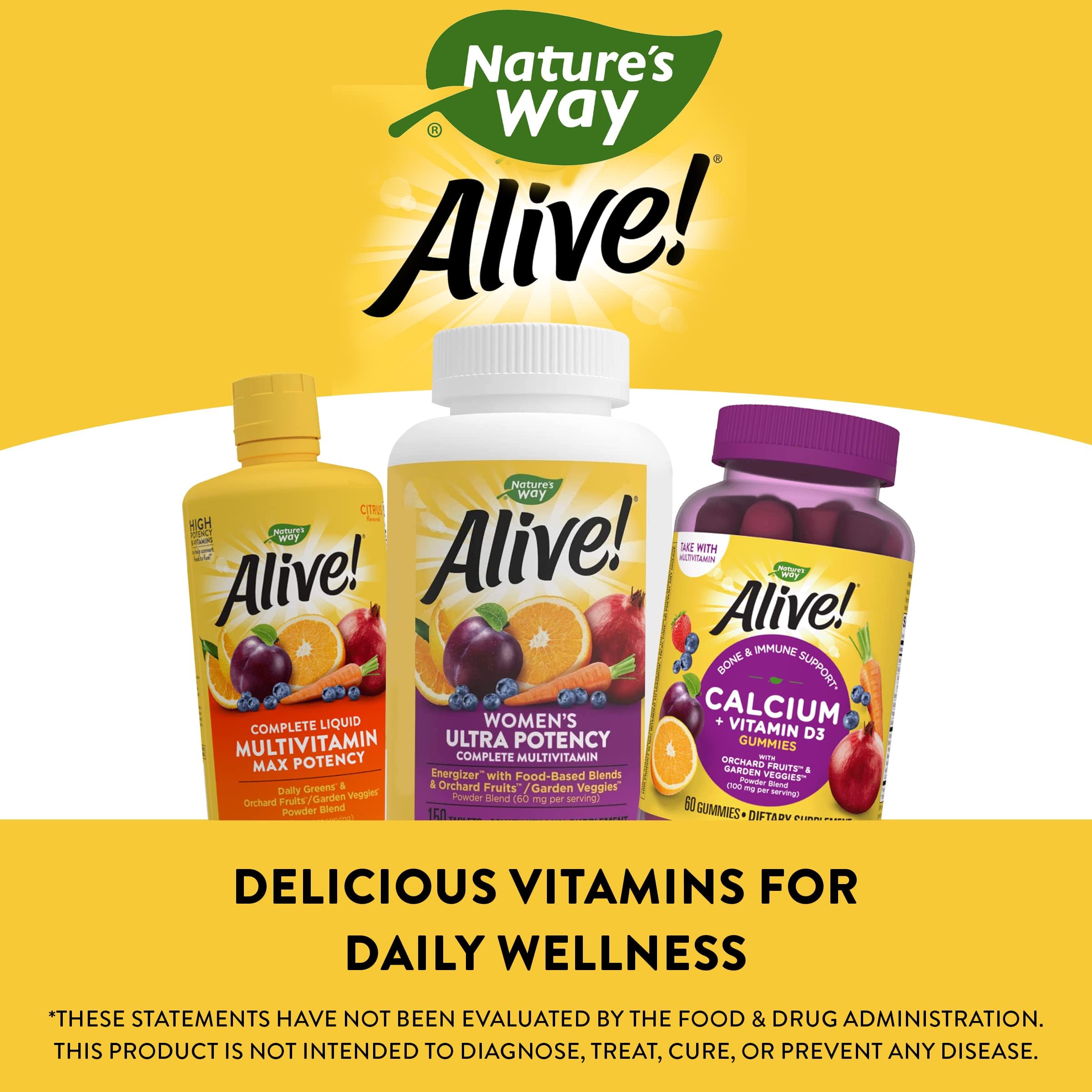 Nature's Way Alive! Women's Daily Ultra Multivitamin, High Potency Formula Nature's Way