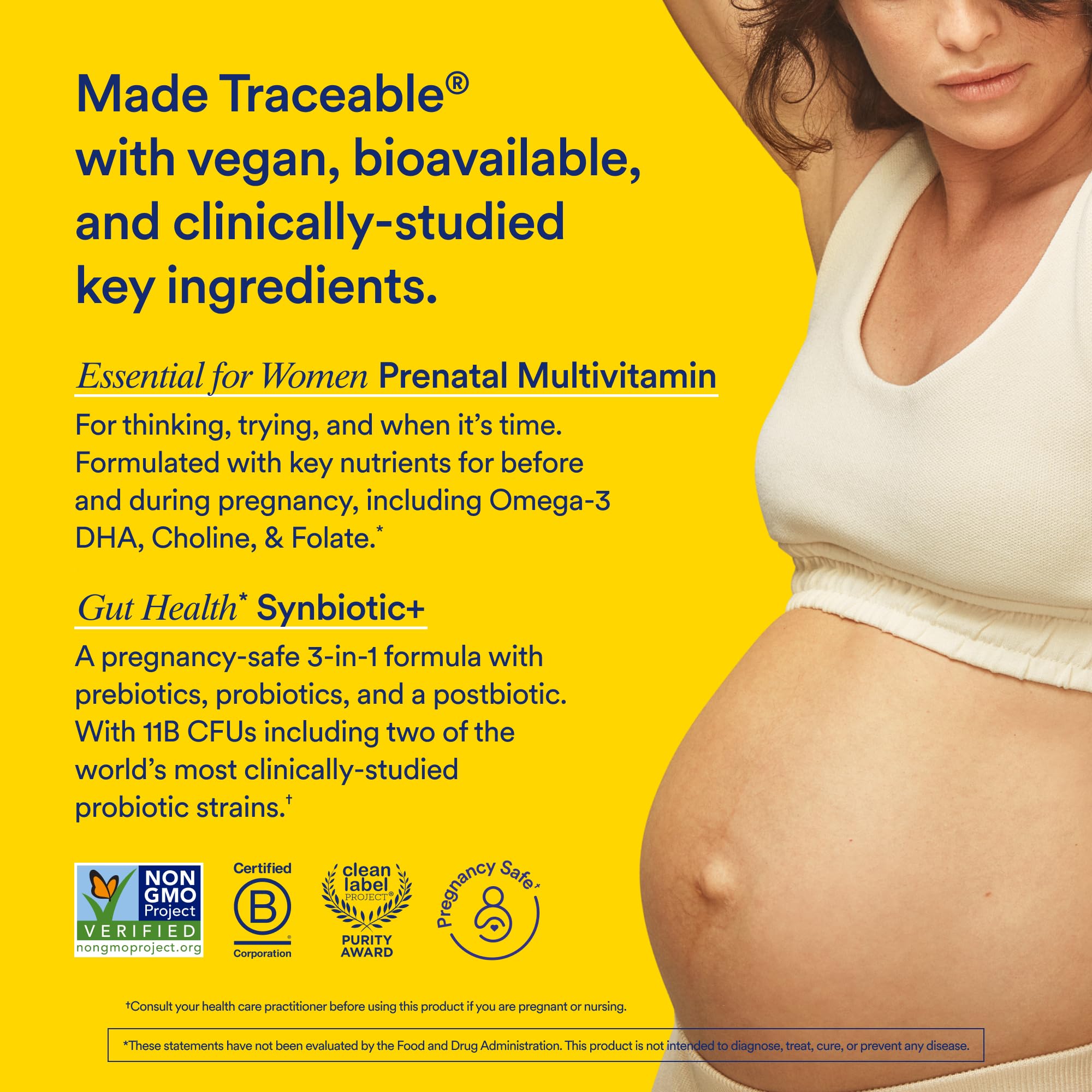 Ritual Prenatal Multivitamin and Gut Duo Supplements with Prenatal Vitamins and Synbiotic+ Ritual