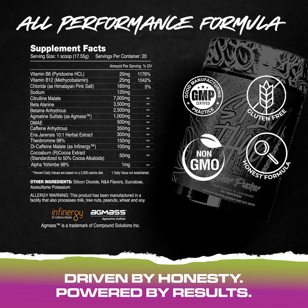 KILO LABS Pre Workout Powder | Stim Thug Preworkout for Men and Women | Hydrating Flavors of Energy & Electrolytes to Improve Focus and Pump | 20 Servings