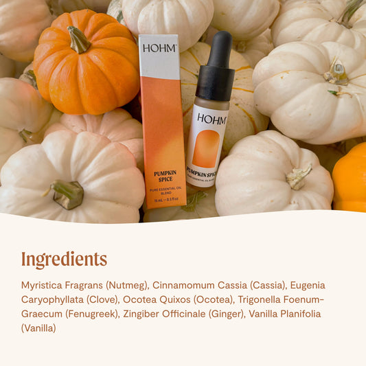 Hohm Pumpkin Spice Essential Oil Blend - Natural, Pure Essential Oil for Your Home Diffuser