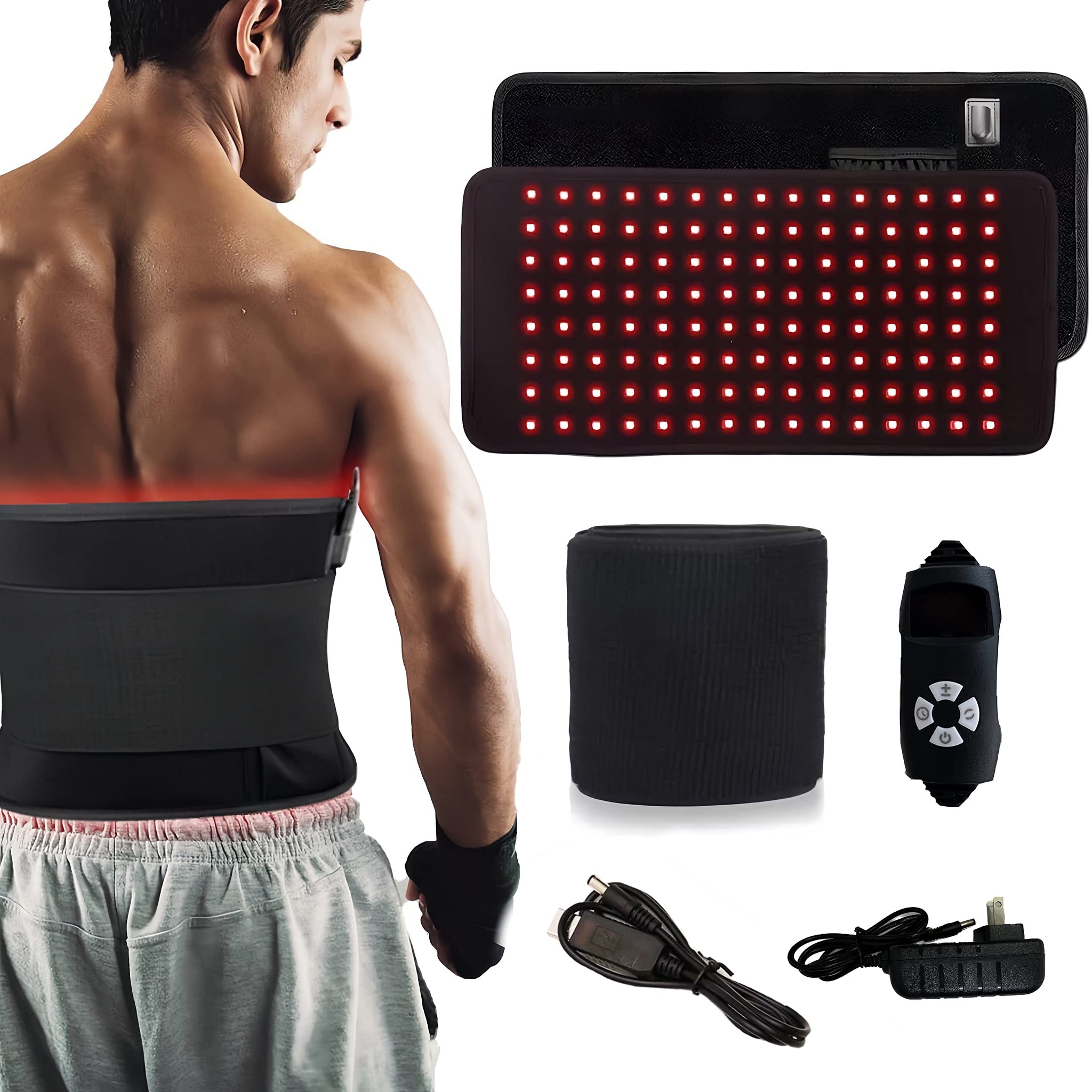 GLAXOSMITHKLINE C.HEALTH.SpA LED Therapy Belt,Infrared Red Light Therapy Belt Device