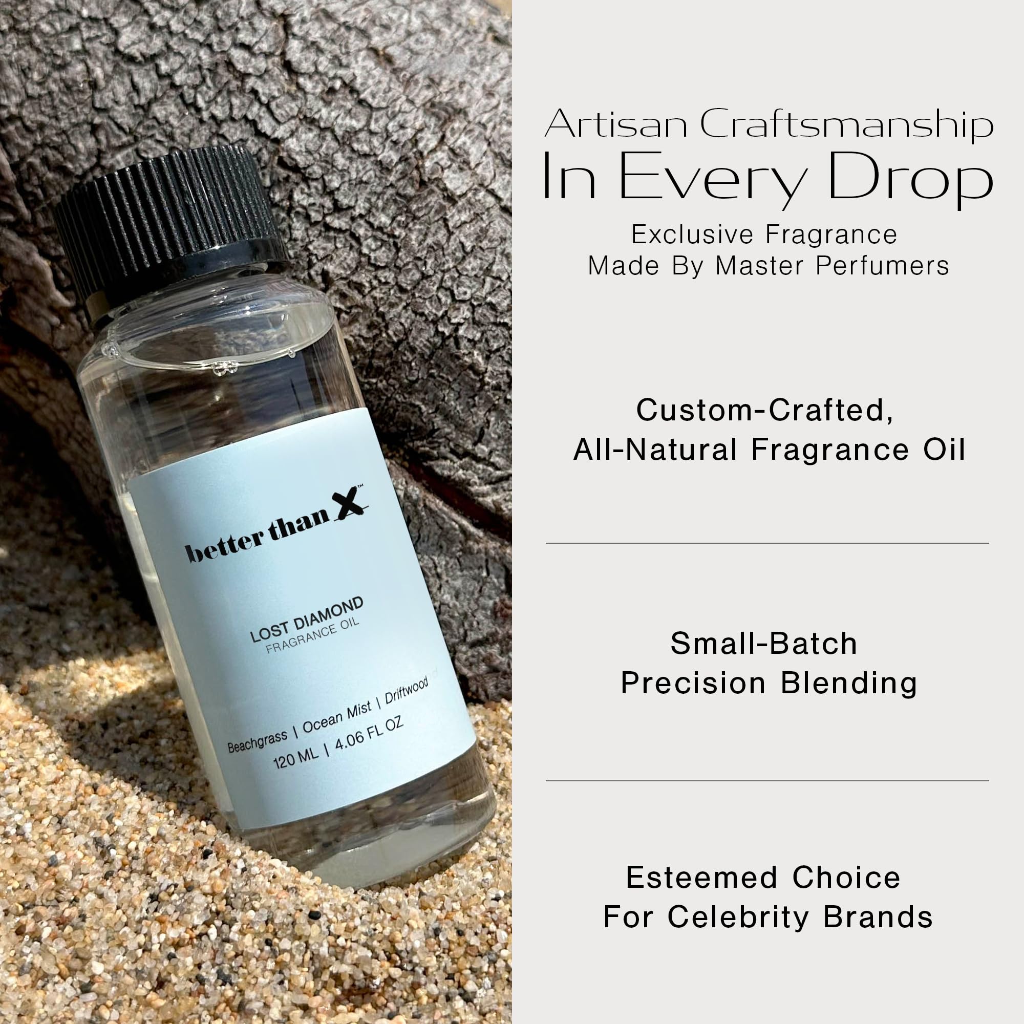 Better Than X Beachgrass Fragrance Oil - Lost Diamond Oceanic Scent for Diffusers - Premium Scent BETTER THAN X