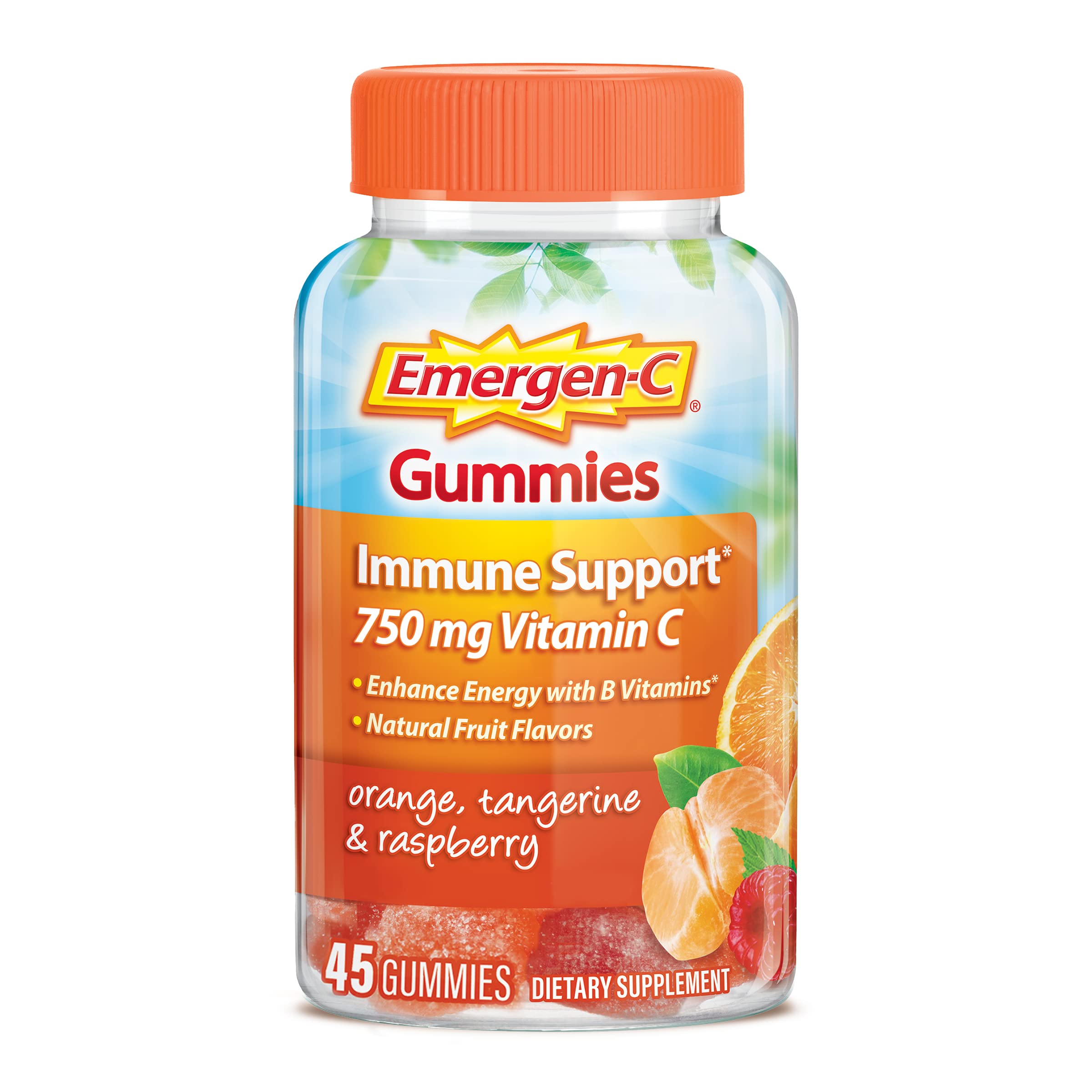 Emergen-C 750mg Vitamin C Gummies for Adults, Immunity Gummies with B Vitamins