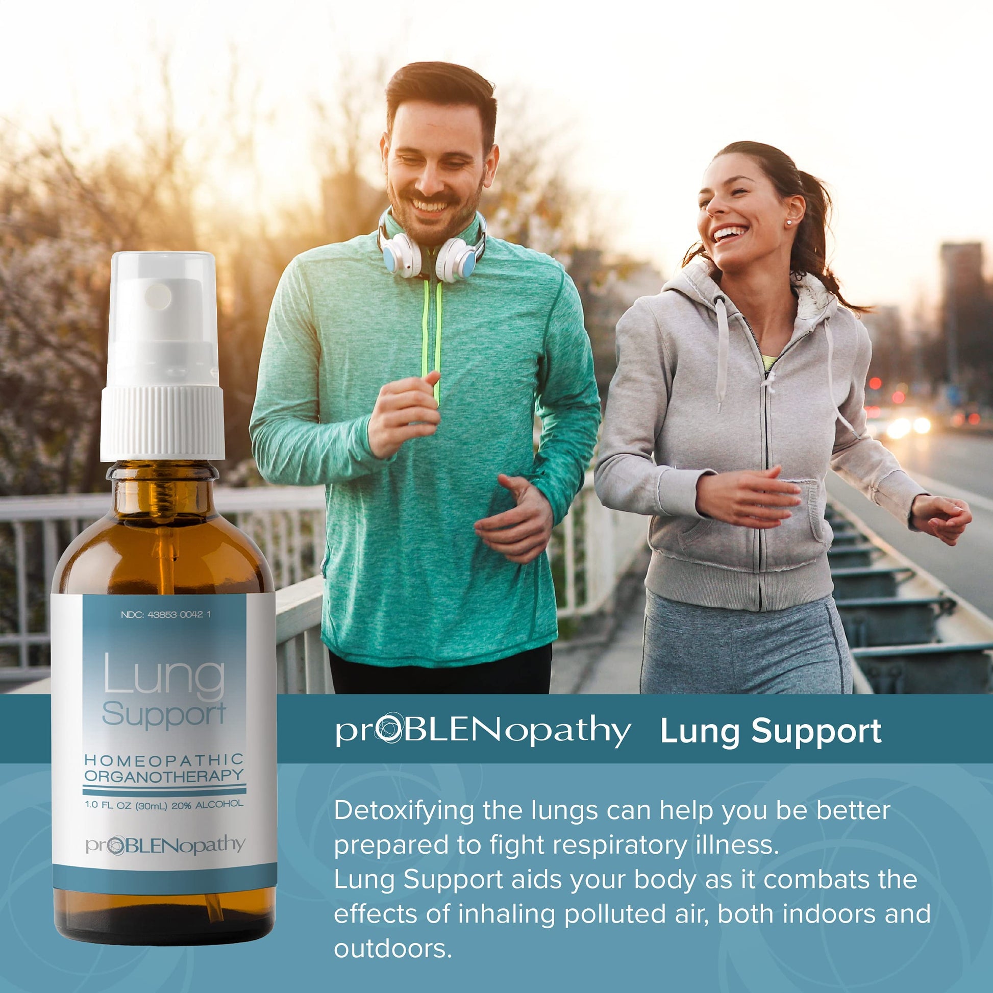 proBLENopathy Lung Support Oral Spray 30-Day Supply - Respiratory Protection & Toxin Removal proBLENopathy