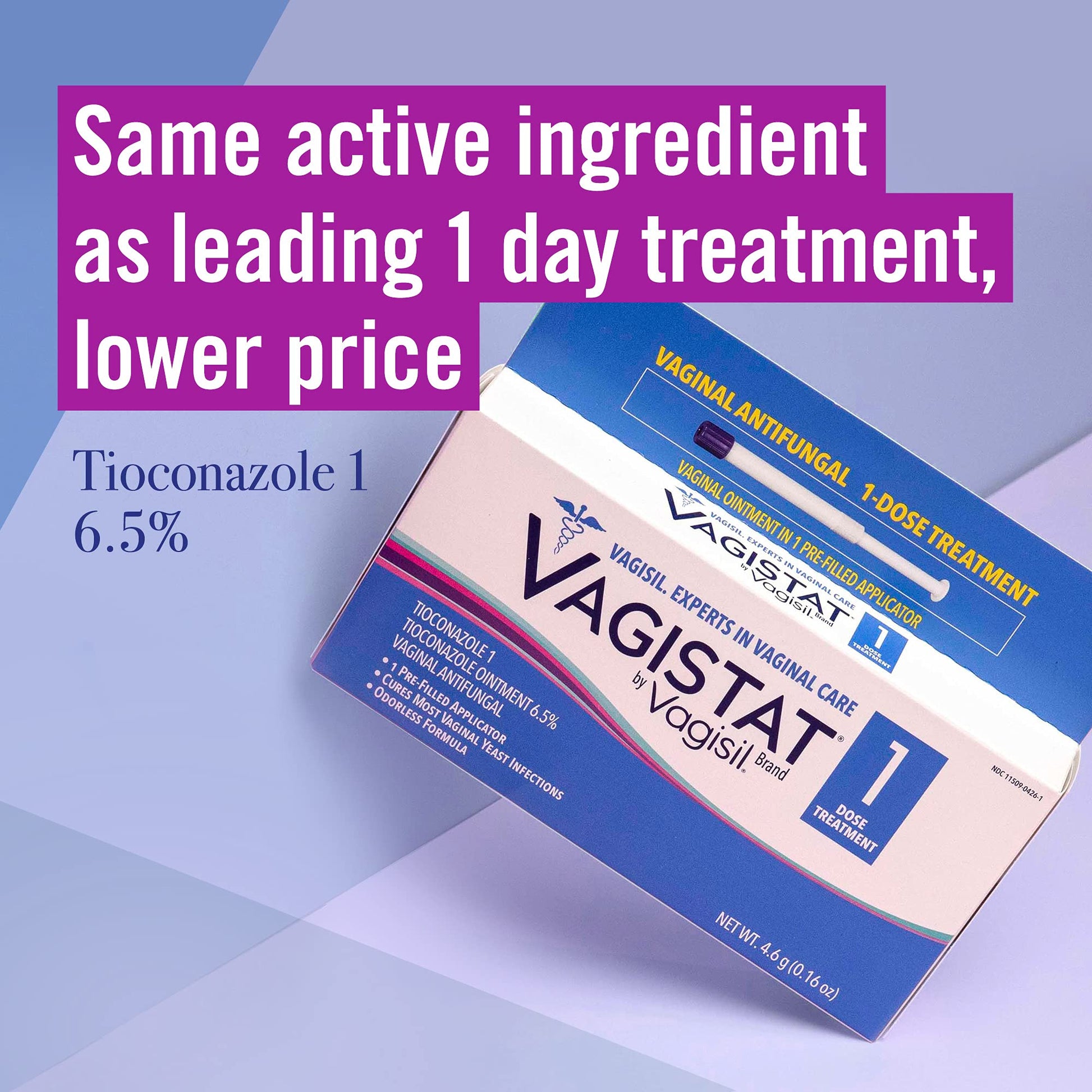 Vagistat 1 Day Single-Dose Yeast Infection Treatment for Women, Antifungal Ointment Vagisil