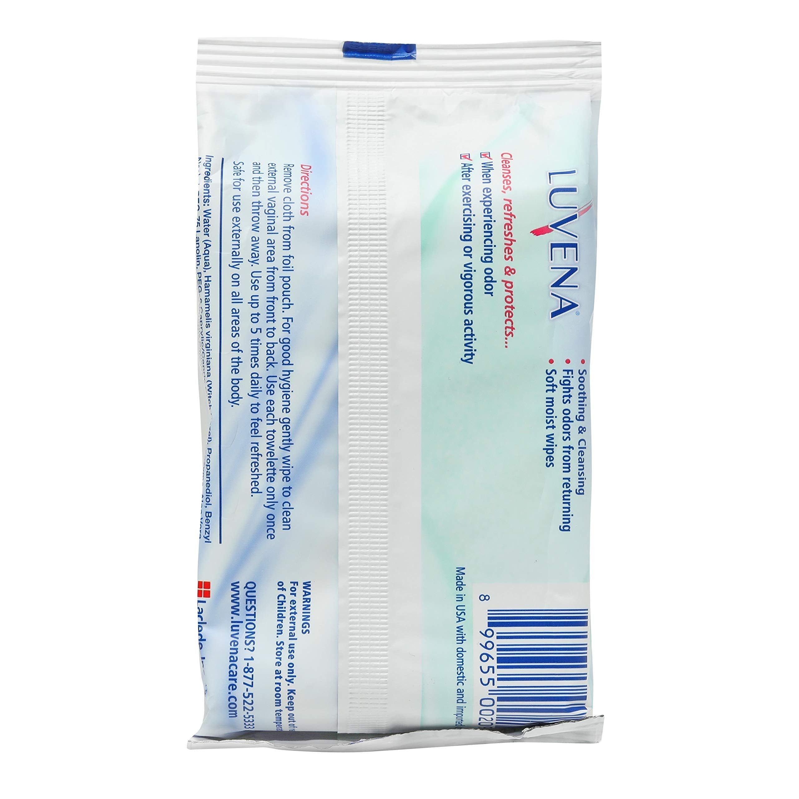 Luvena Feminine Wipes - Soft Wet Wipes for Women - Refresh & Resist Odor - Gynecologist Tested LUVENA