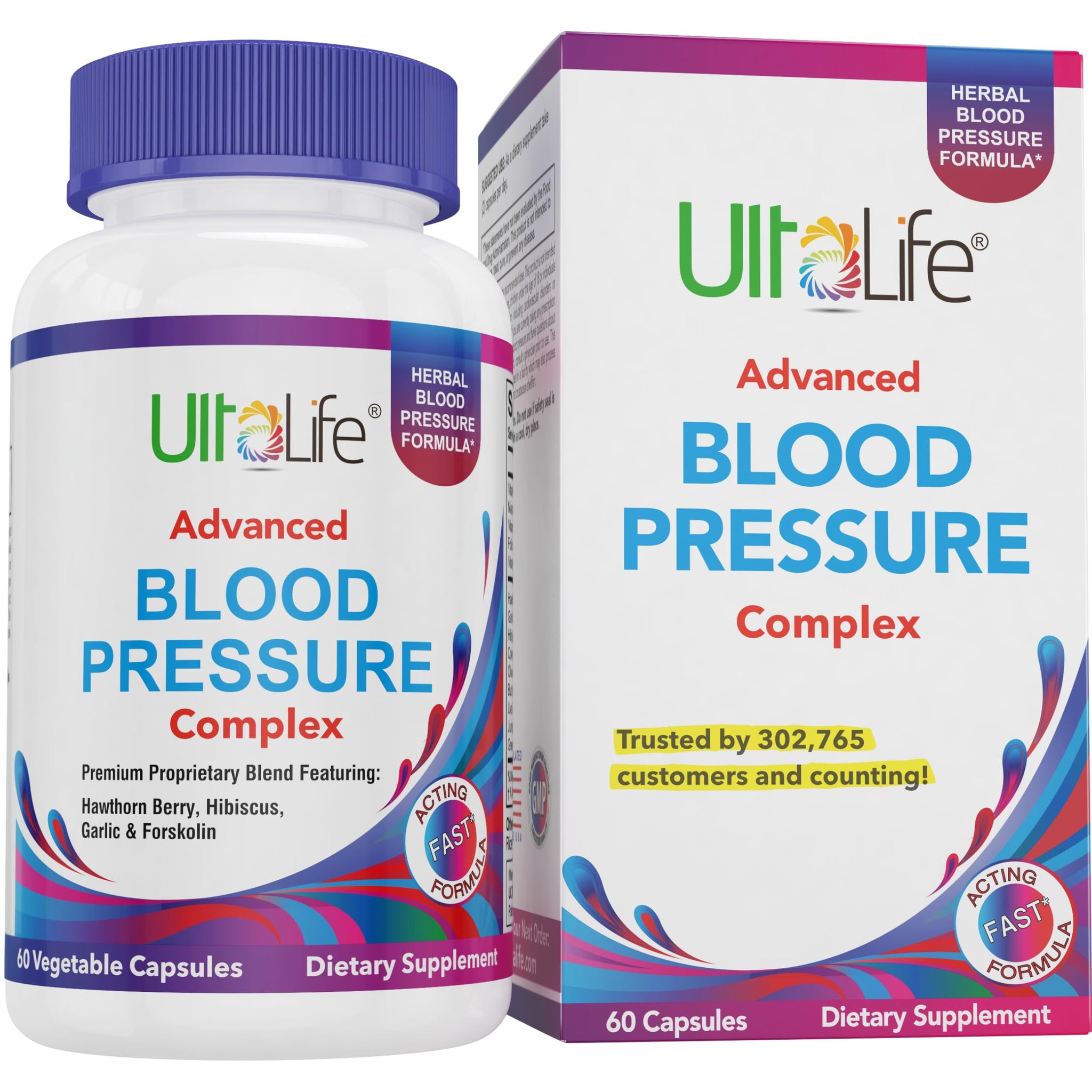 ULTALIFE Blood Pressure Supplements - Advanced Blood Pressure Supplement Complex
