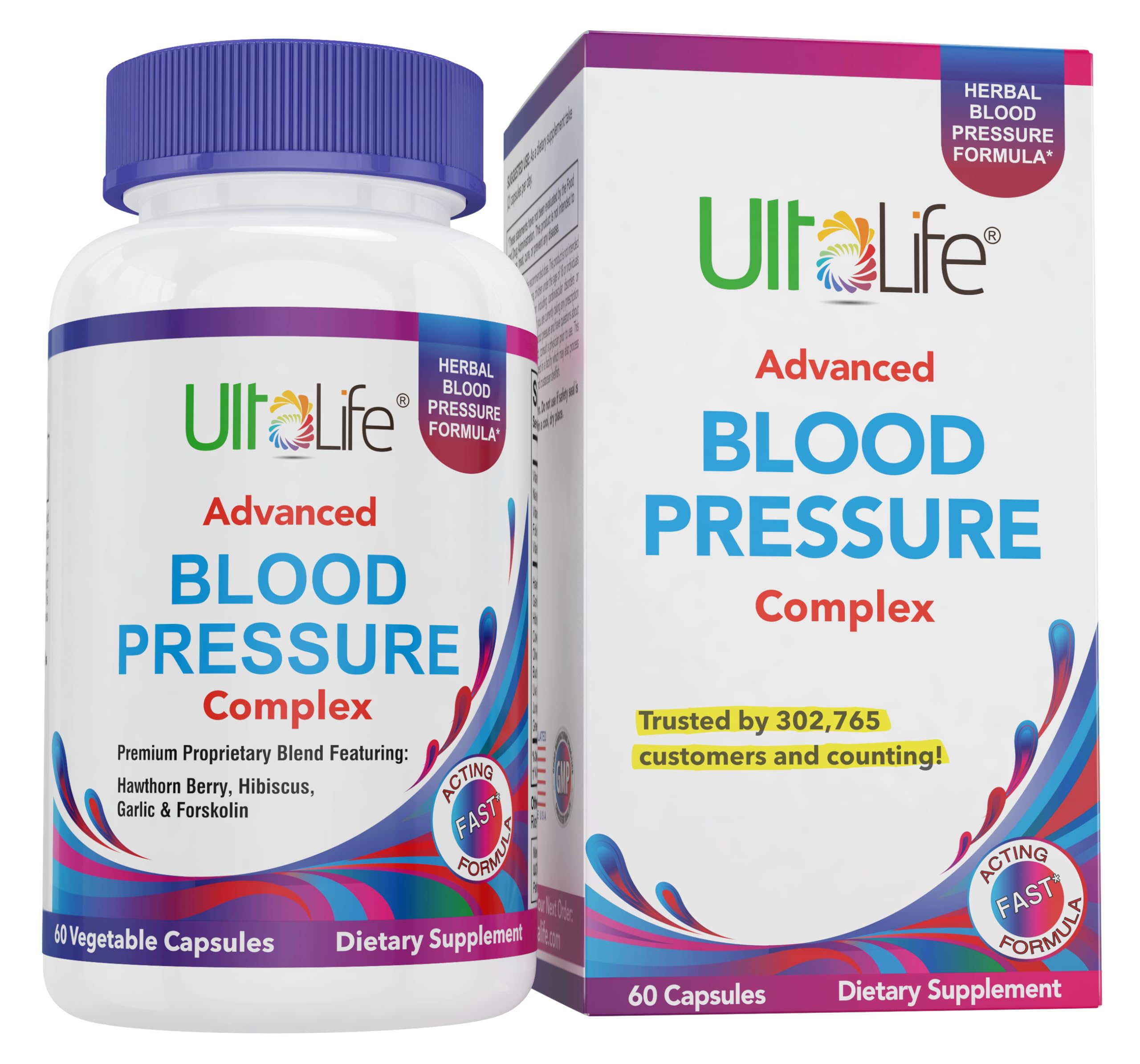 ULTALIFE Blood Pressure Supplements - Advanced Blood Pressure Supplement Complex