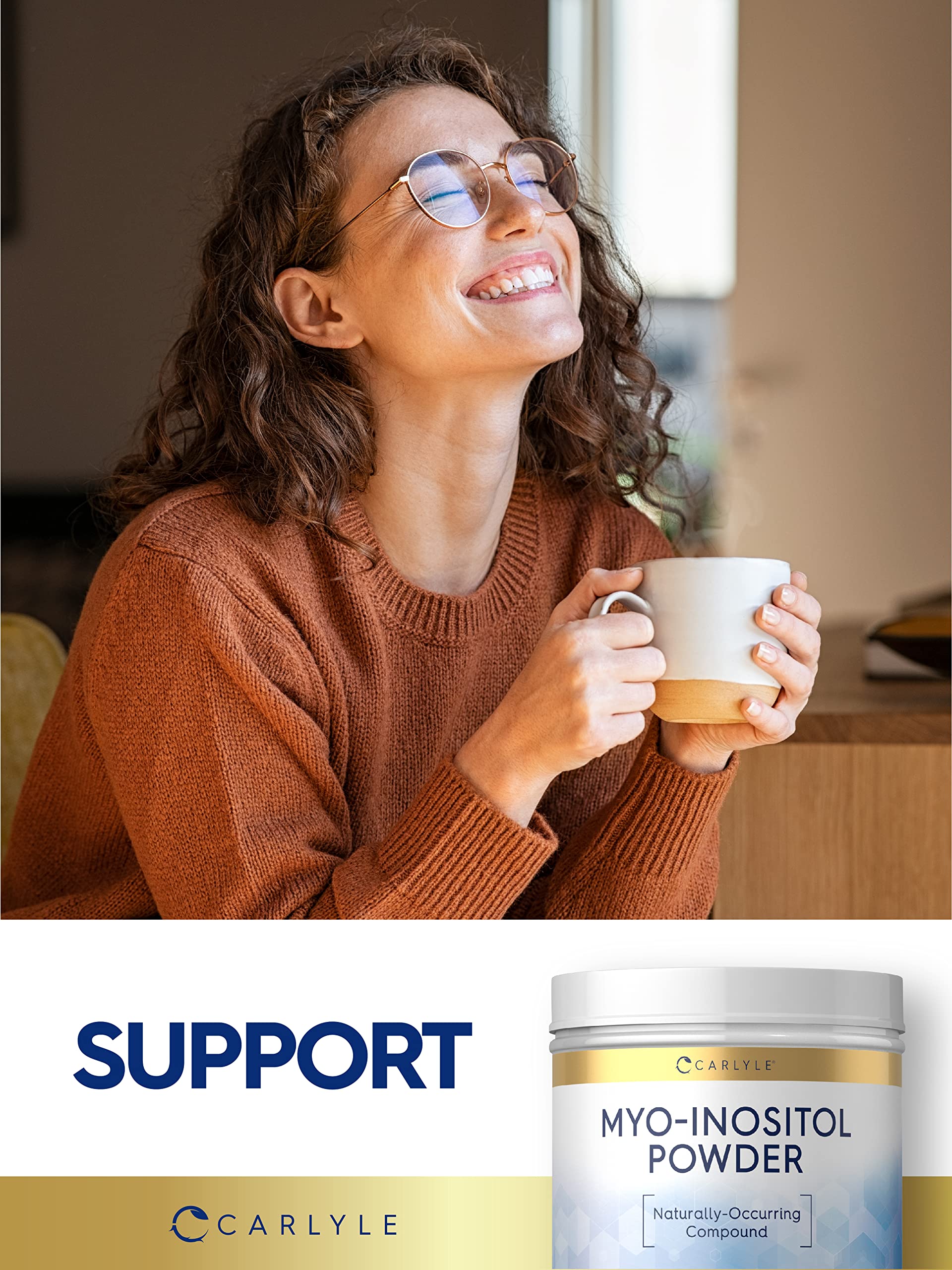 Carlyle Myo-Inositol Powder Supplement | 1.5 lbs | Naturally Occuring Compound Carlyle