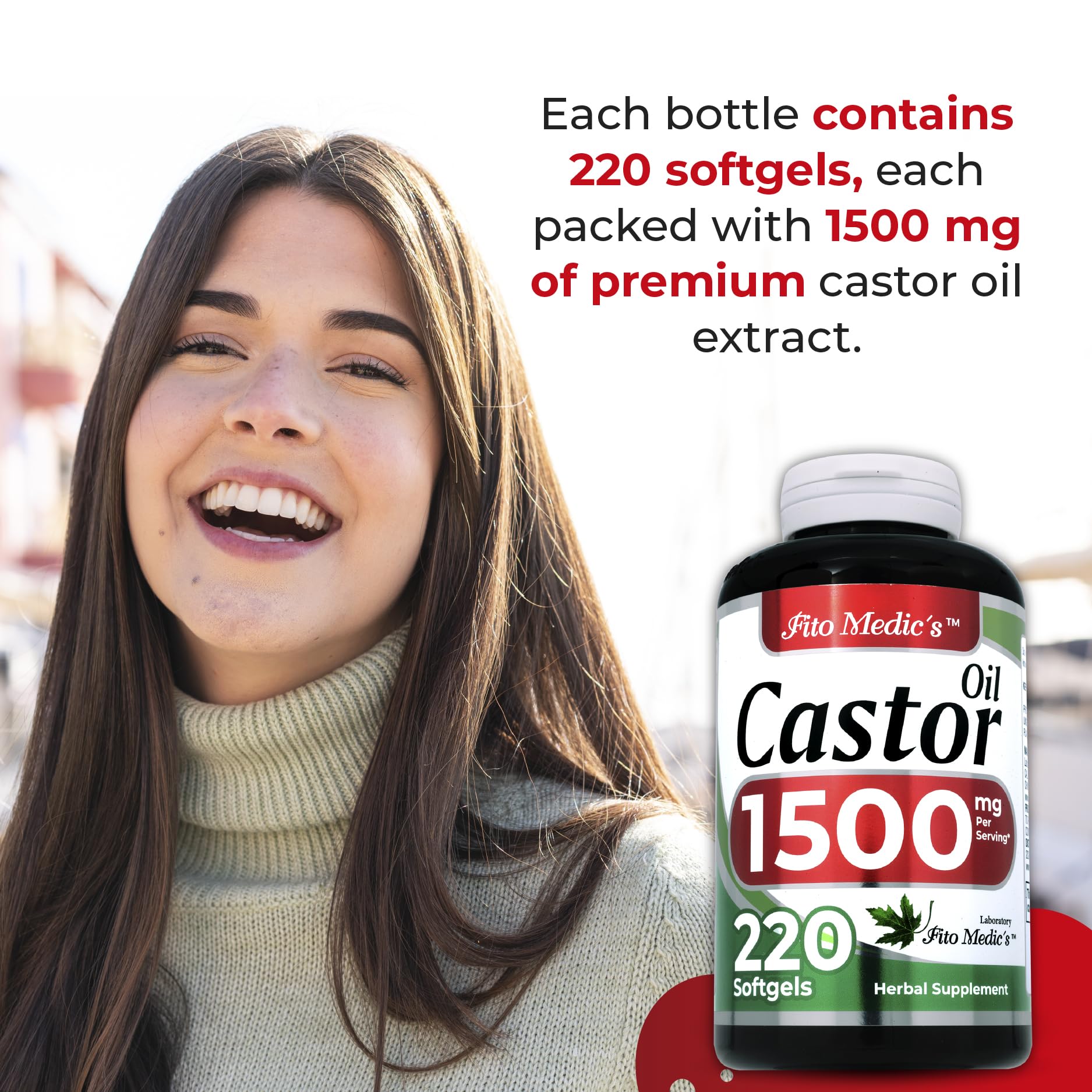 Lab | castor oil pills |220 softgels |1500 mg| castor oil capsules | castor oil capsules organic