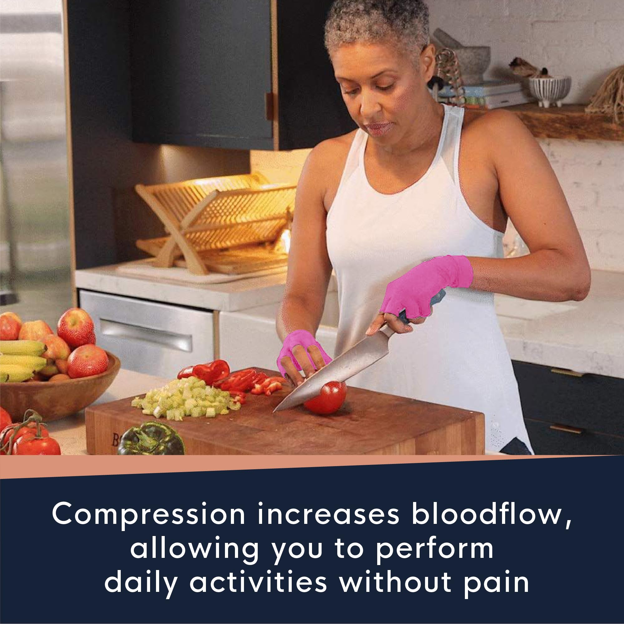 Copper Compression Arthritis Gloves | Fingerless Arthritis Carpal Tunnel Pain Relief Gloves Copper Compression