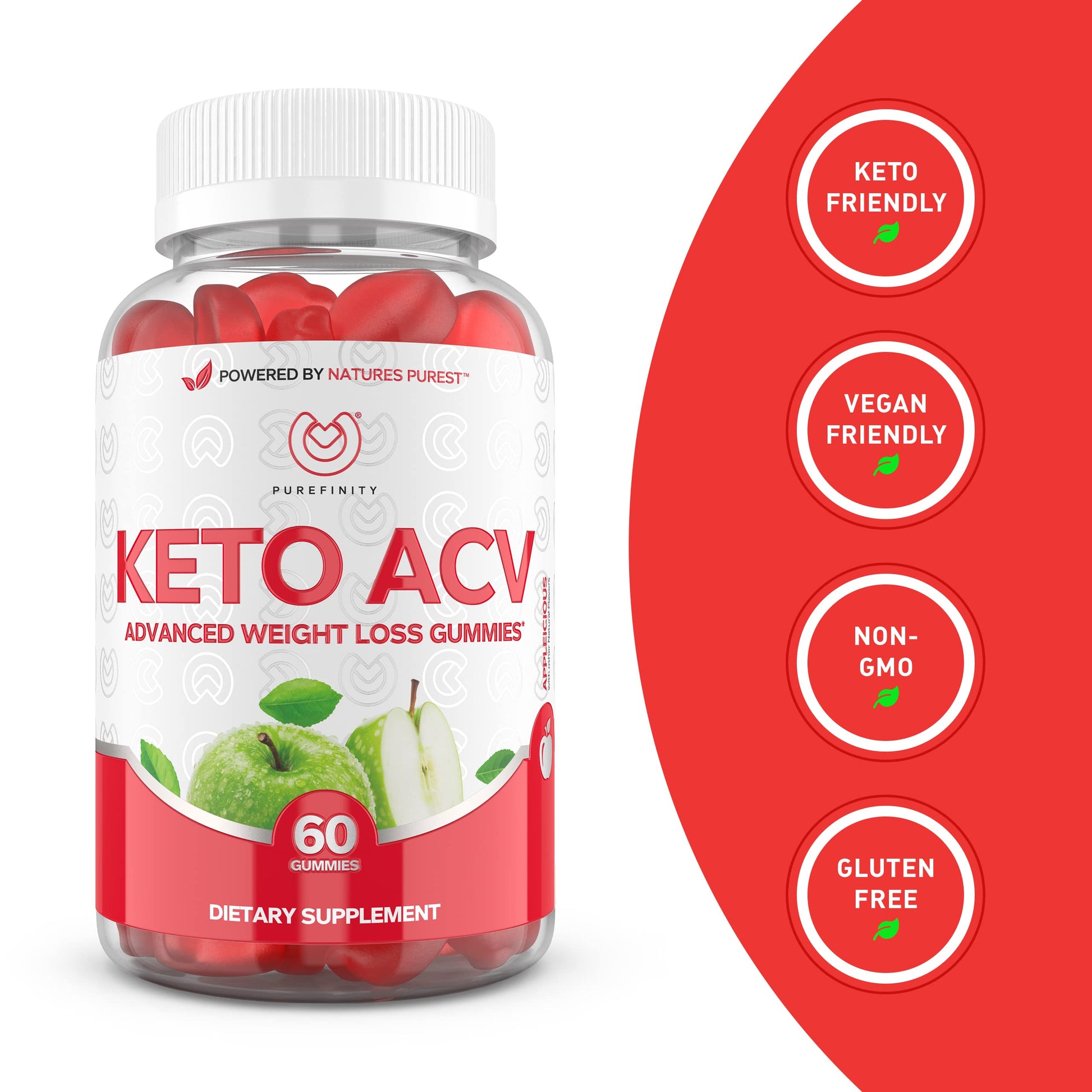 PUREFINITY Keto ACV Gummies to Support Weight Loss and Detox - True Form Keto ACV PUREFINITY