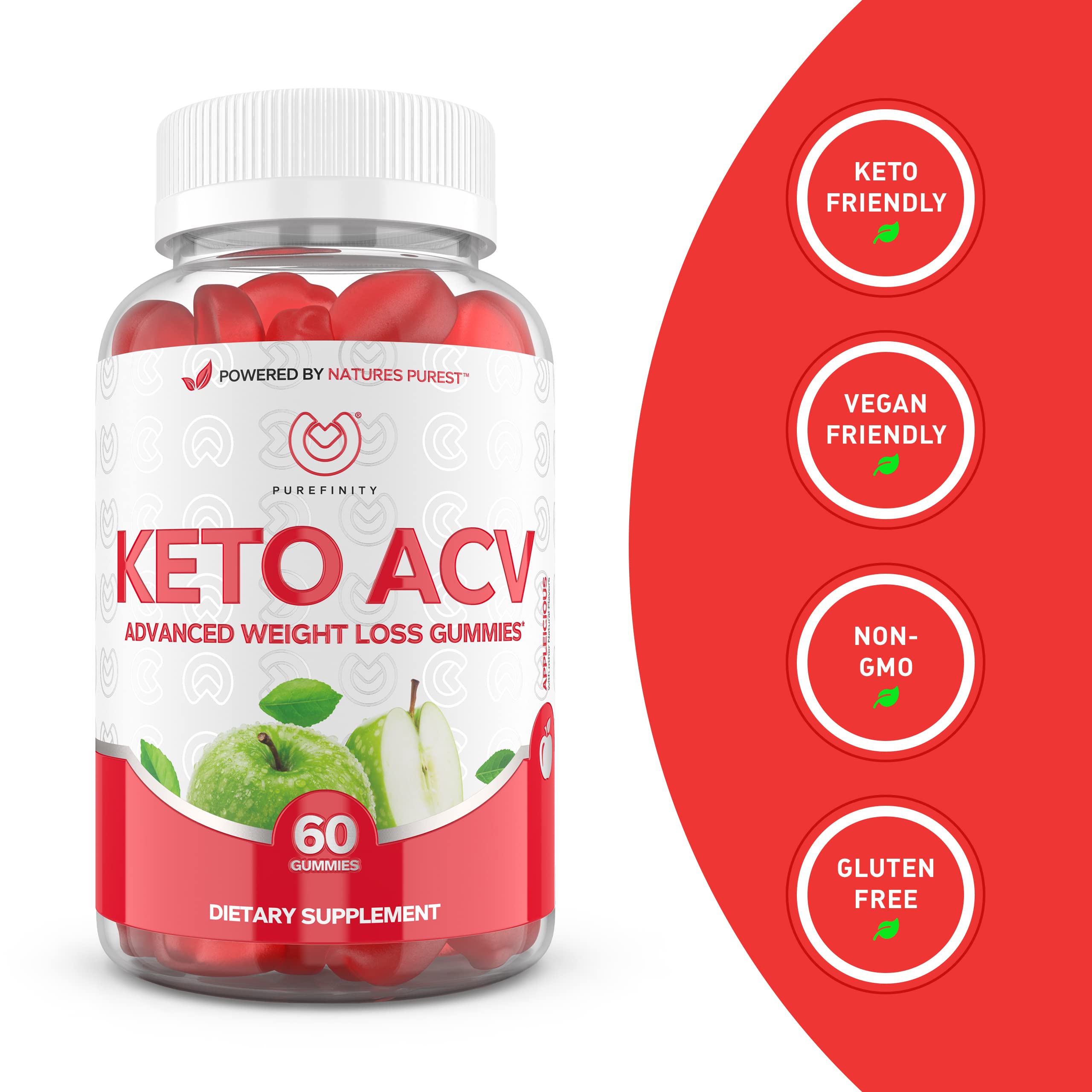 PUREFINITY Keto ACV Gummies to Support Weight Loss and Detox - True Form Keto ACV PUREFINITY