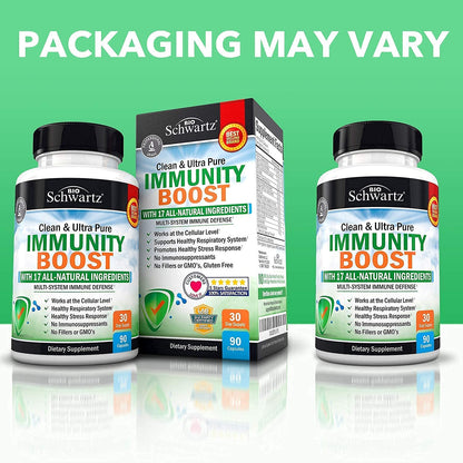 Immune Support Supplement with Vitamin C 1000mg Zinc Elderberry Extract Ginger