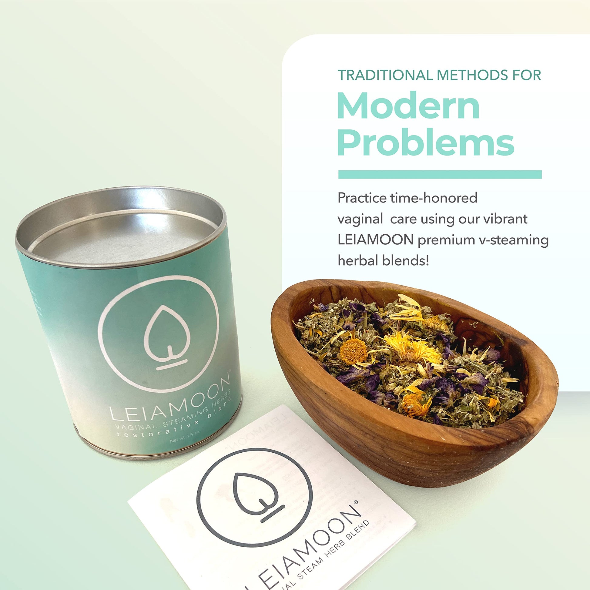 Leiamoon - Vaginal Steam Herbs Blends V Steam Kit for Cleansing, Regulating, and Balancing Leiamoon