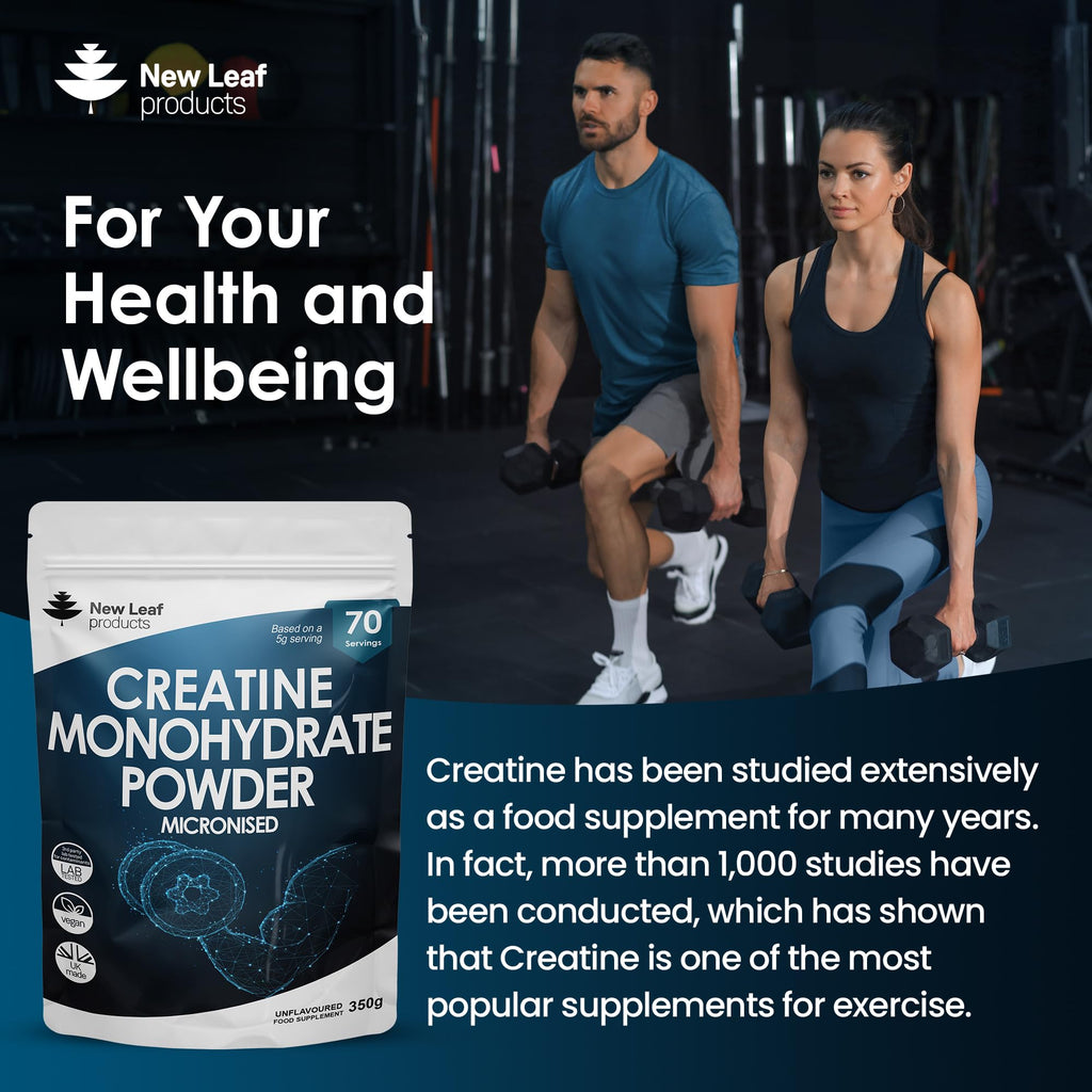 Creatine Monohydrate Powder 100% Pure Micronized Creatine - 350g Increased Absorption