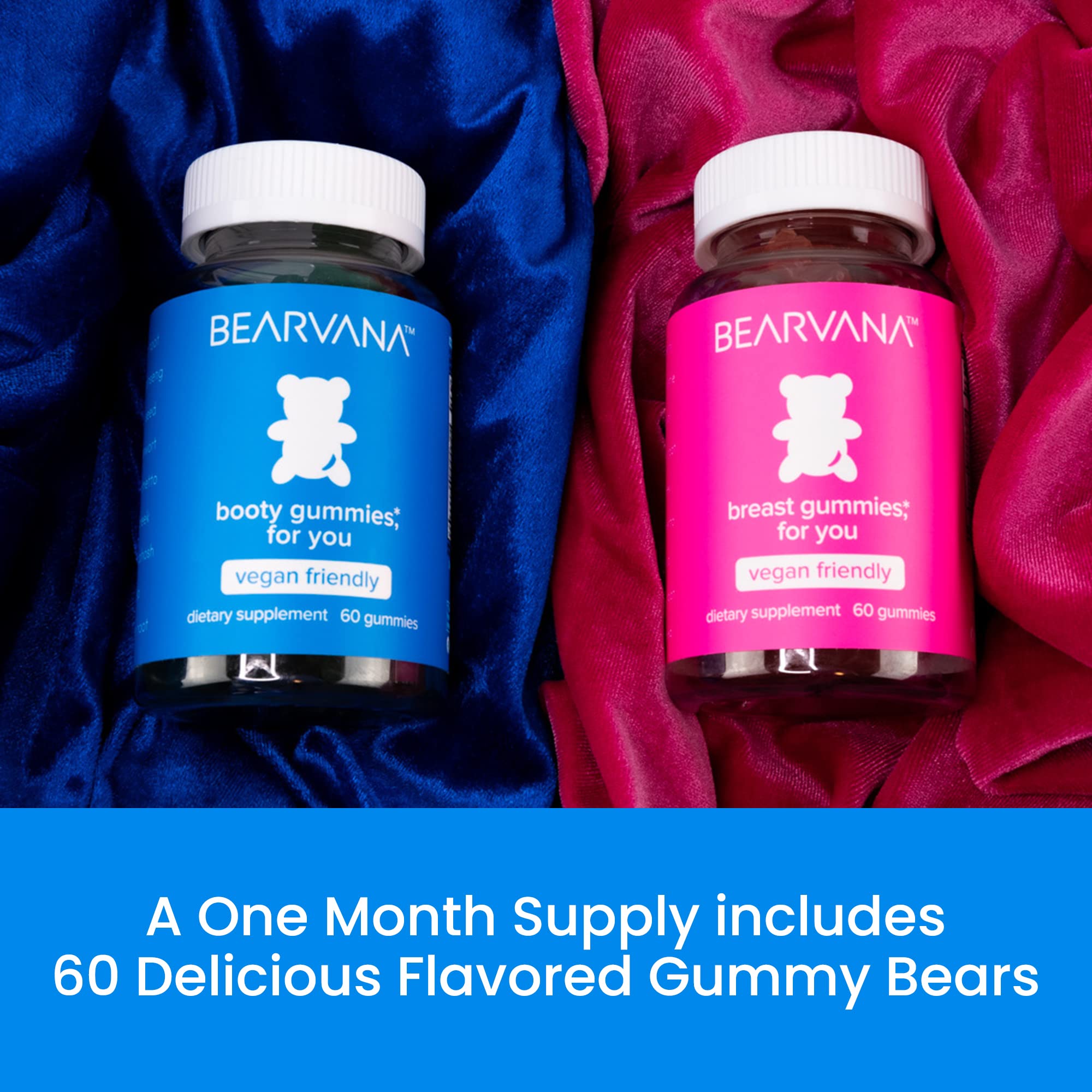 BEARVANA Gummies Combo Pack - Chest and Bum Gummies - Workout Aid - Women’s BEARVANA