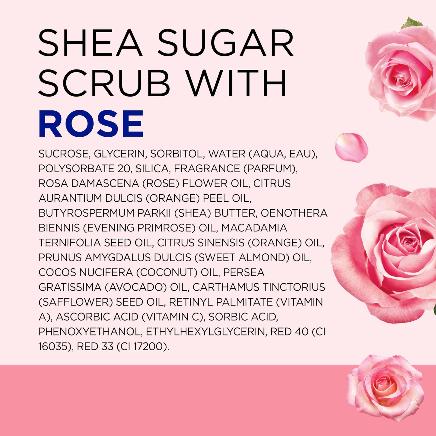 Dr Teal's Shea Sugar Body Scrub, Rose with Essential Oil, 19 oz (Pack of 3) Packaging May