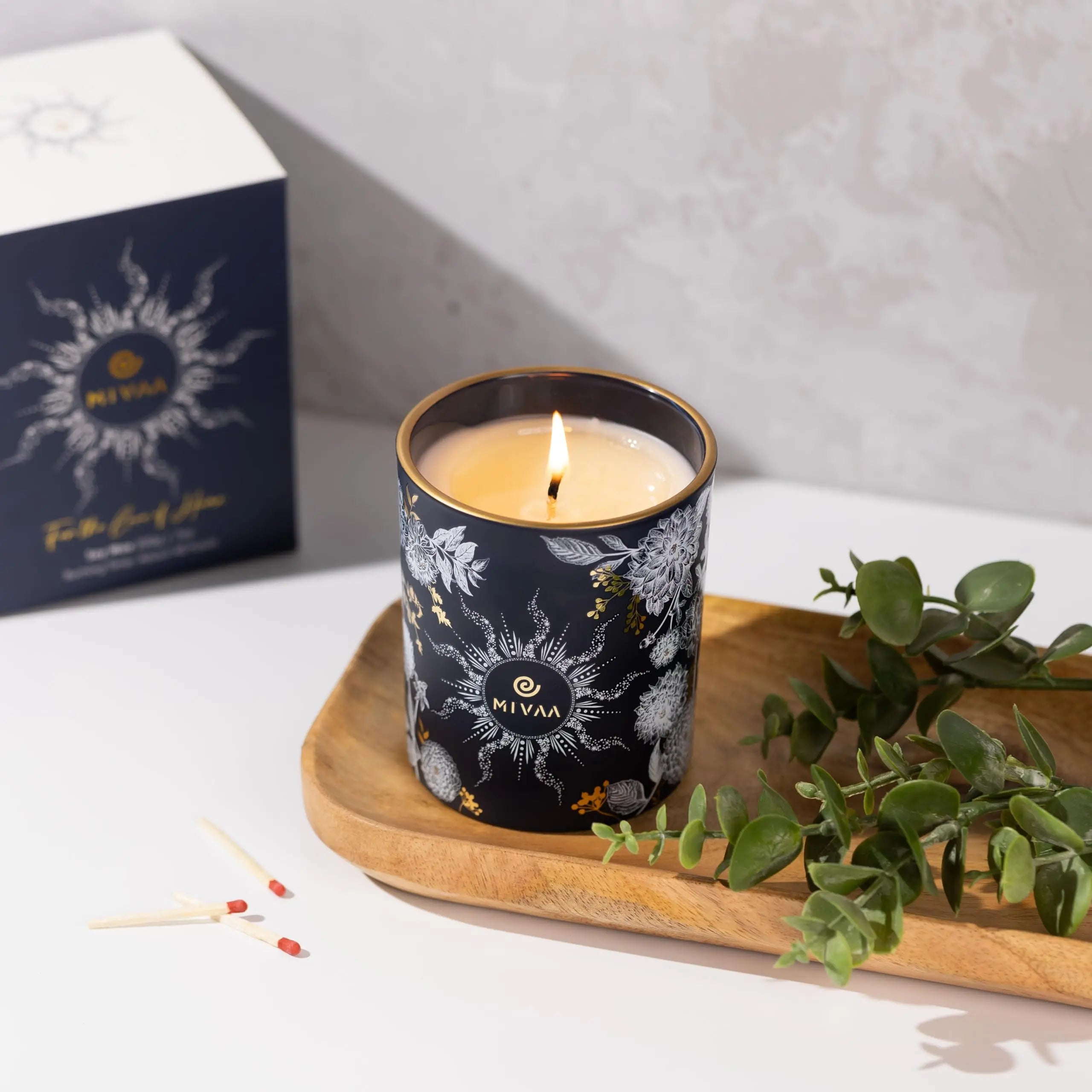 Mivaa Scented Candles - 100% Natural Soy Wax, 40 hrs Burn, Lead-Free Wicks, Holiday, Fall, Winter Msupps.com