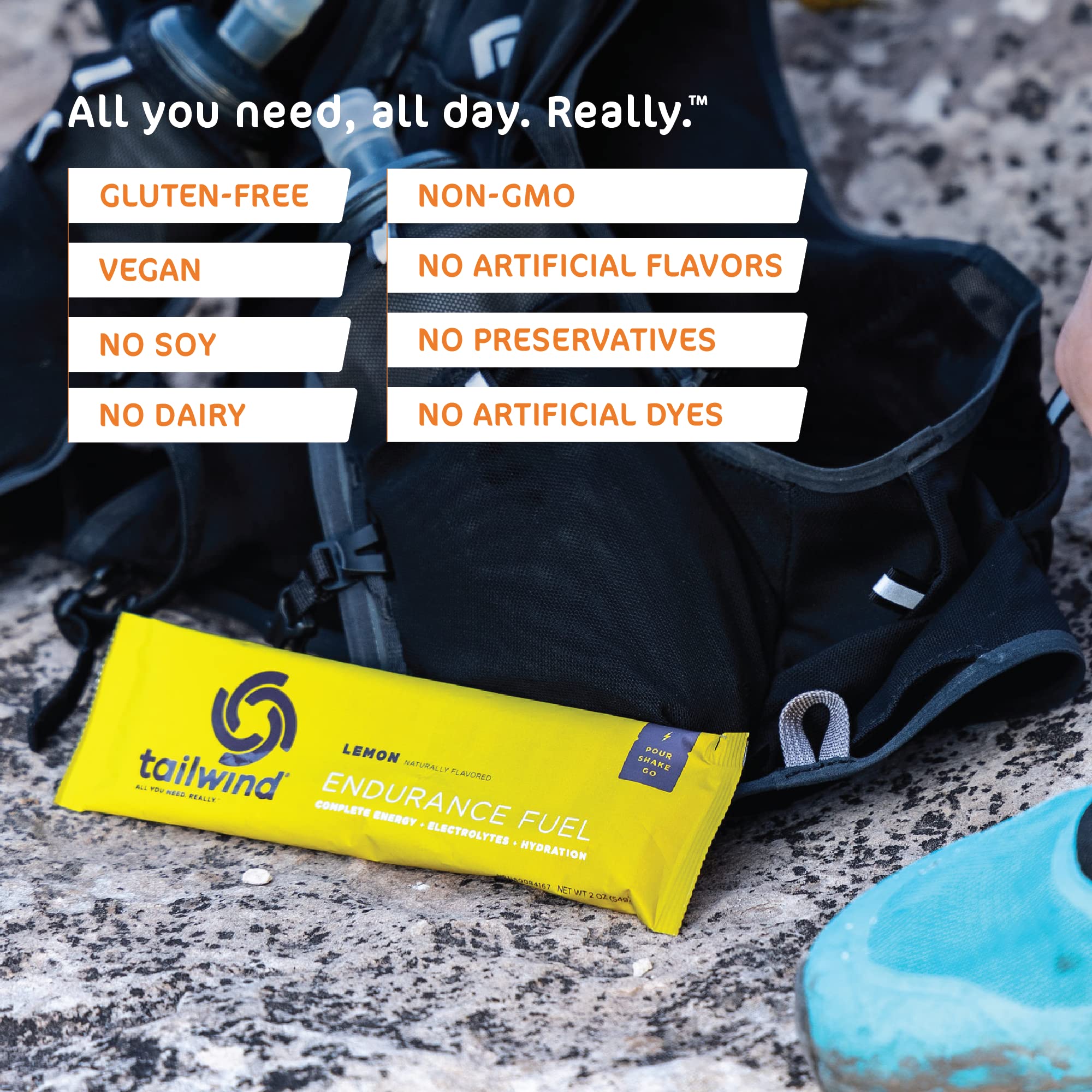 Tailwind Grab-and-Go Endurance Fuel Single Serve Assorted Flavors