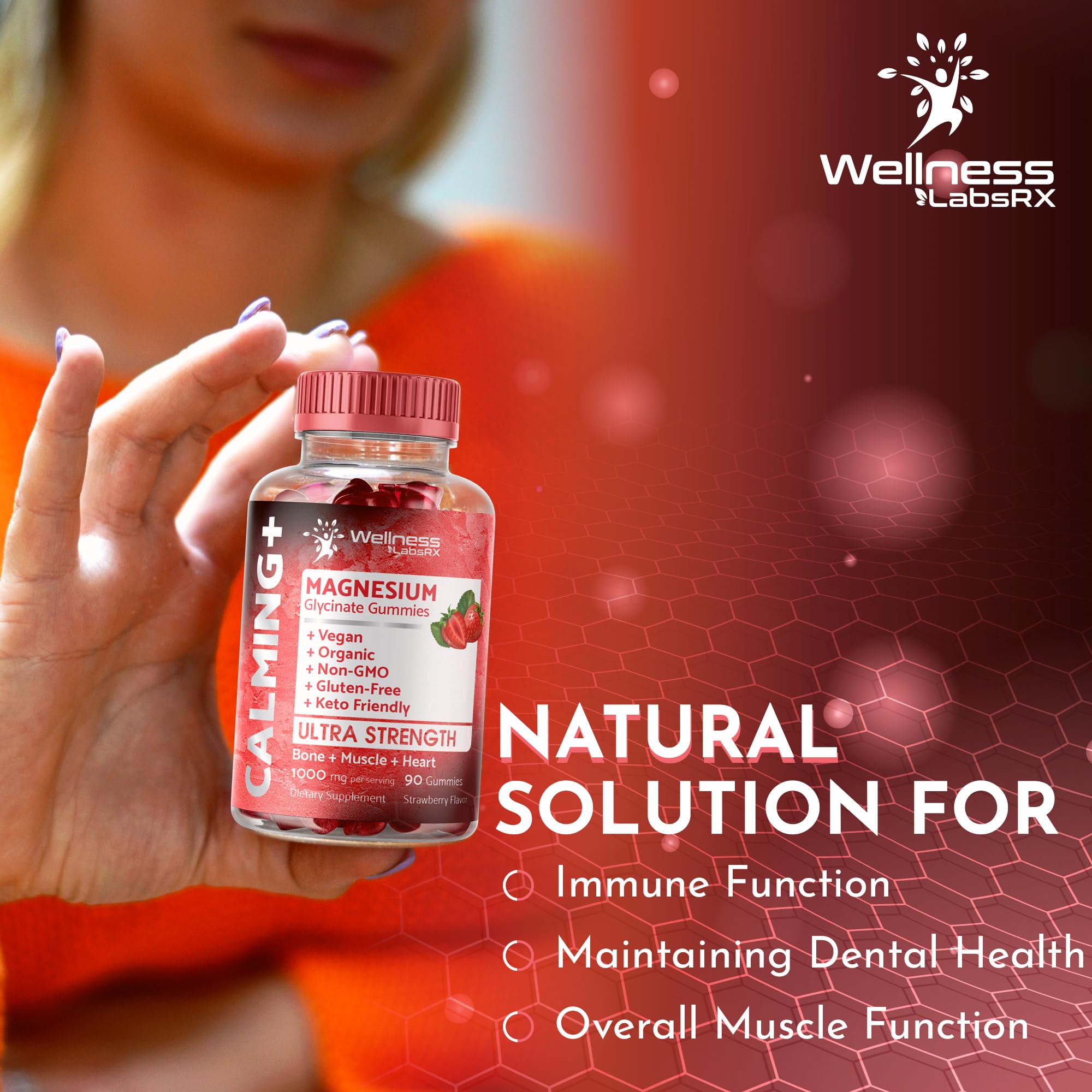 Magnesium Glycinate Gummies - 1000 mg - Magnesium Supplement to Support