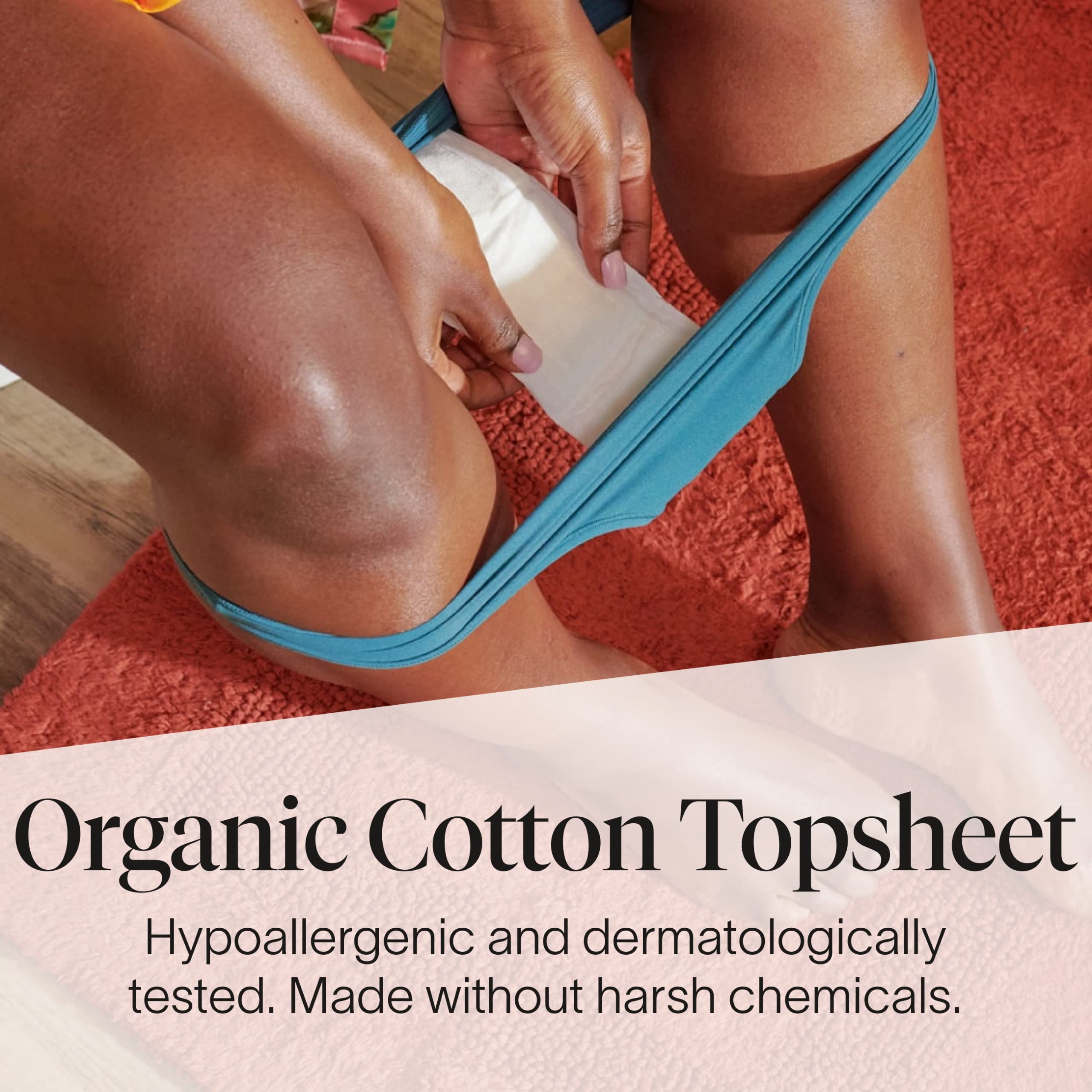 Cora Ultra Thin Organic Bladder Liners | Incontinence & Postpartum Pads for Women | Panty Liners Cora