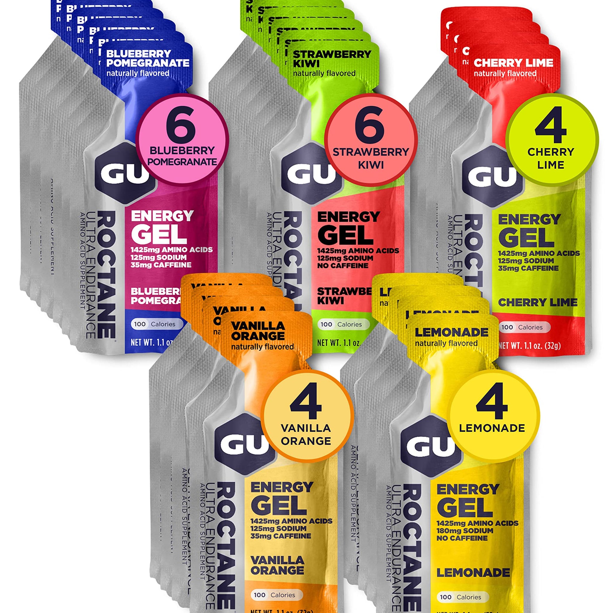 GU Energy Roctane Ultra Endurance Energy Gel, Quick On-The-Go Sports