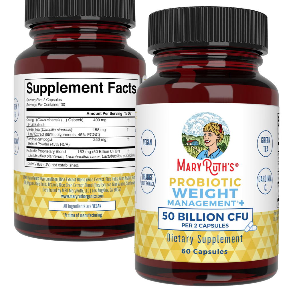 MaryRuth's Probiotics Capsule for Women & Men | Weight Management | Digestive & Gut Health