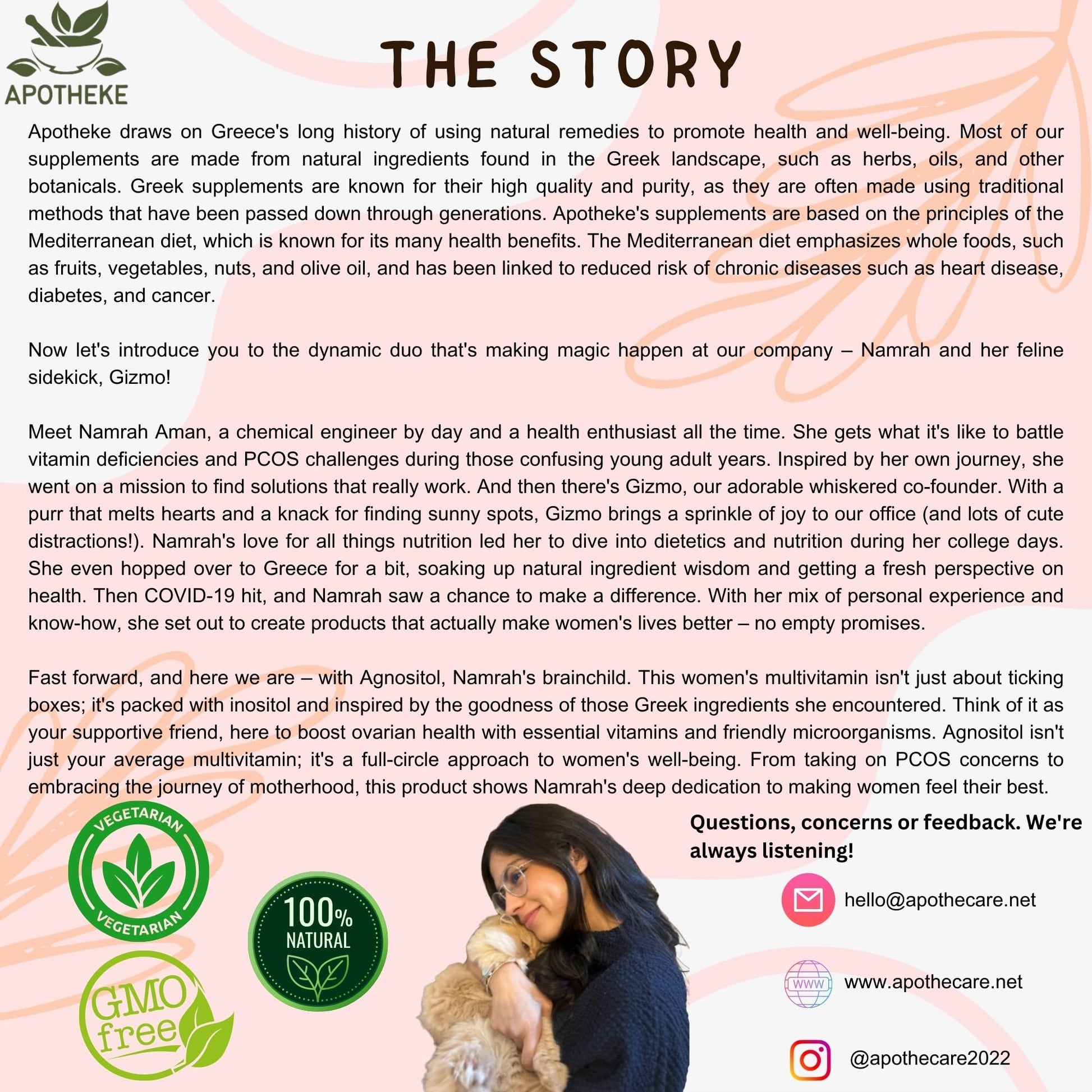 AGNOSITOL: Prenatal Vitamin, Vaginal Probiotic, Fertility Support, Ovulation & PCOS Support APOTHEKE