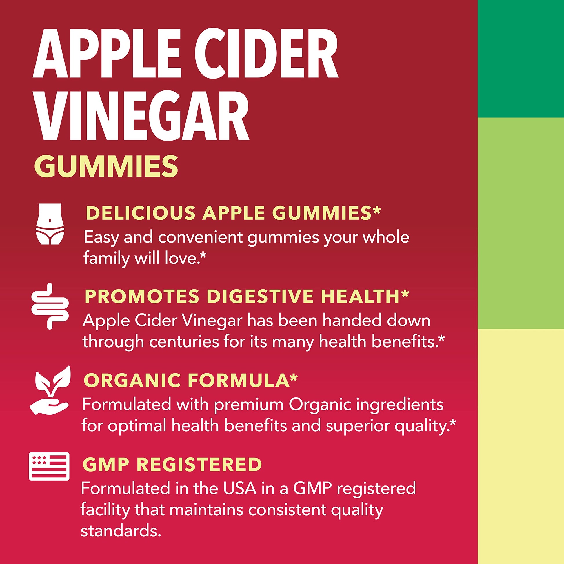 Organic Apple Cider Vinegar Gummies Detox | The Mother Enzyme | ACV Gummy HAVASU NUTRITION