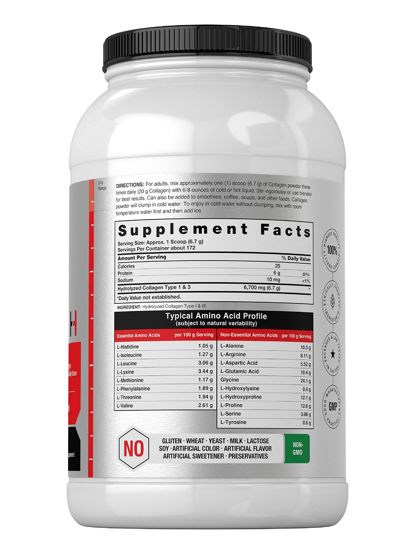 Collagen Peptides Powder 40 oz | Unflavored | Type 1 and 3 | Hydrolyzed Protein Collagen