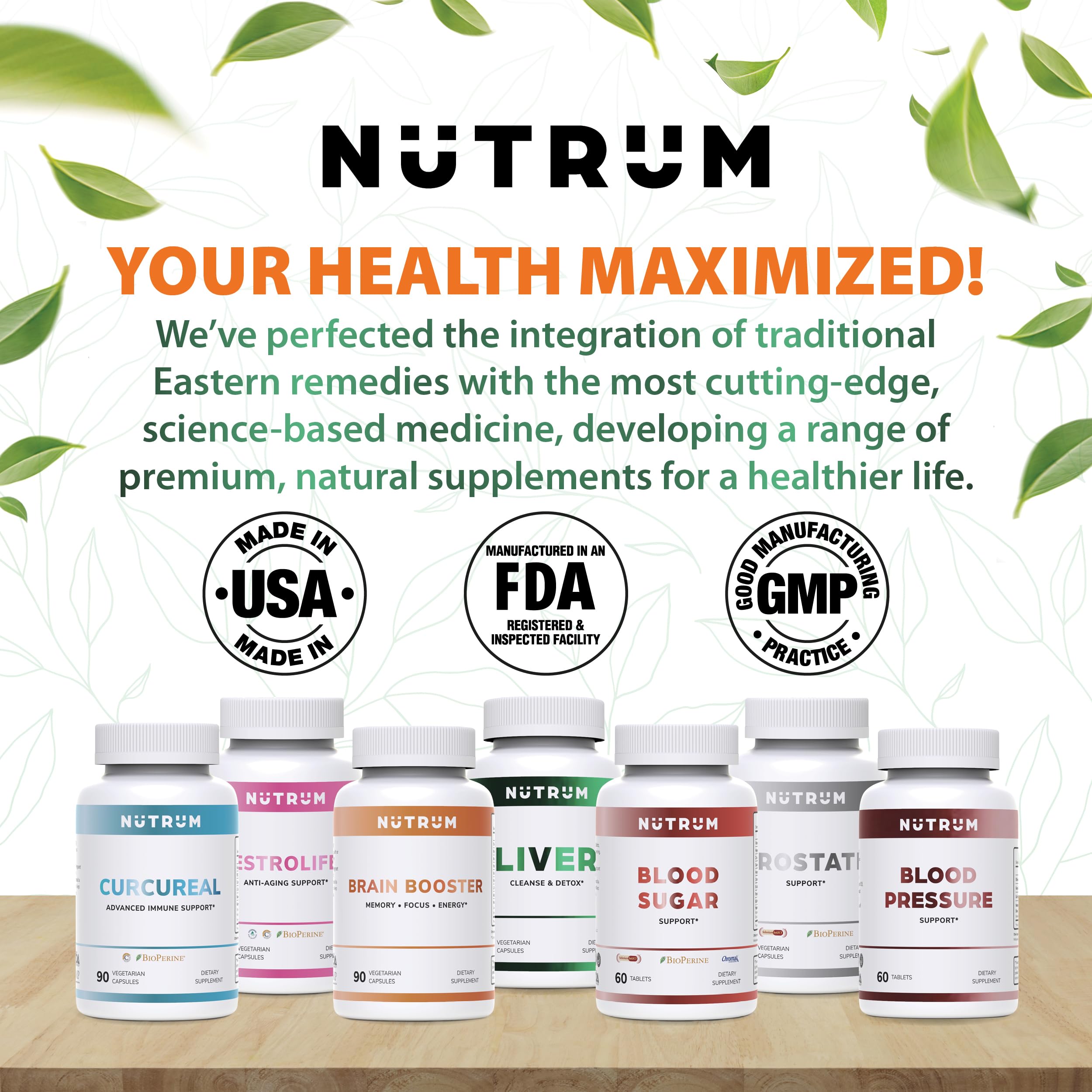 Estrolife Anti-Aging Support for Women by Nutrum, Vegan Supplement for Long Lasting Female Hormonal Balance Nutrum