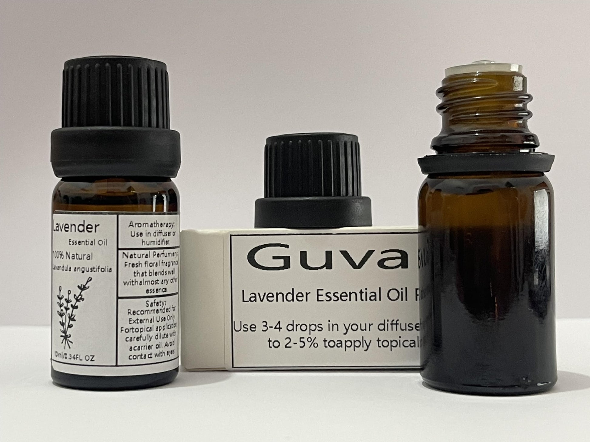 Guvar Lavender Essential Oil Pure for Diffuser for Aromatherapy and Home 100% Pure Natural Extraction Guvar