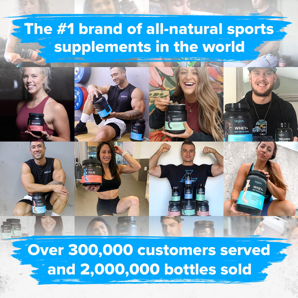 Legion Recharge Post Workout Supplement - All Natural Muscle Builder & Recovery Drink