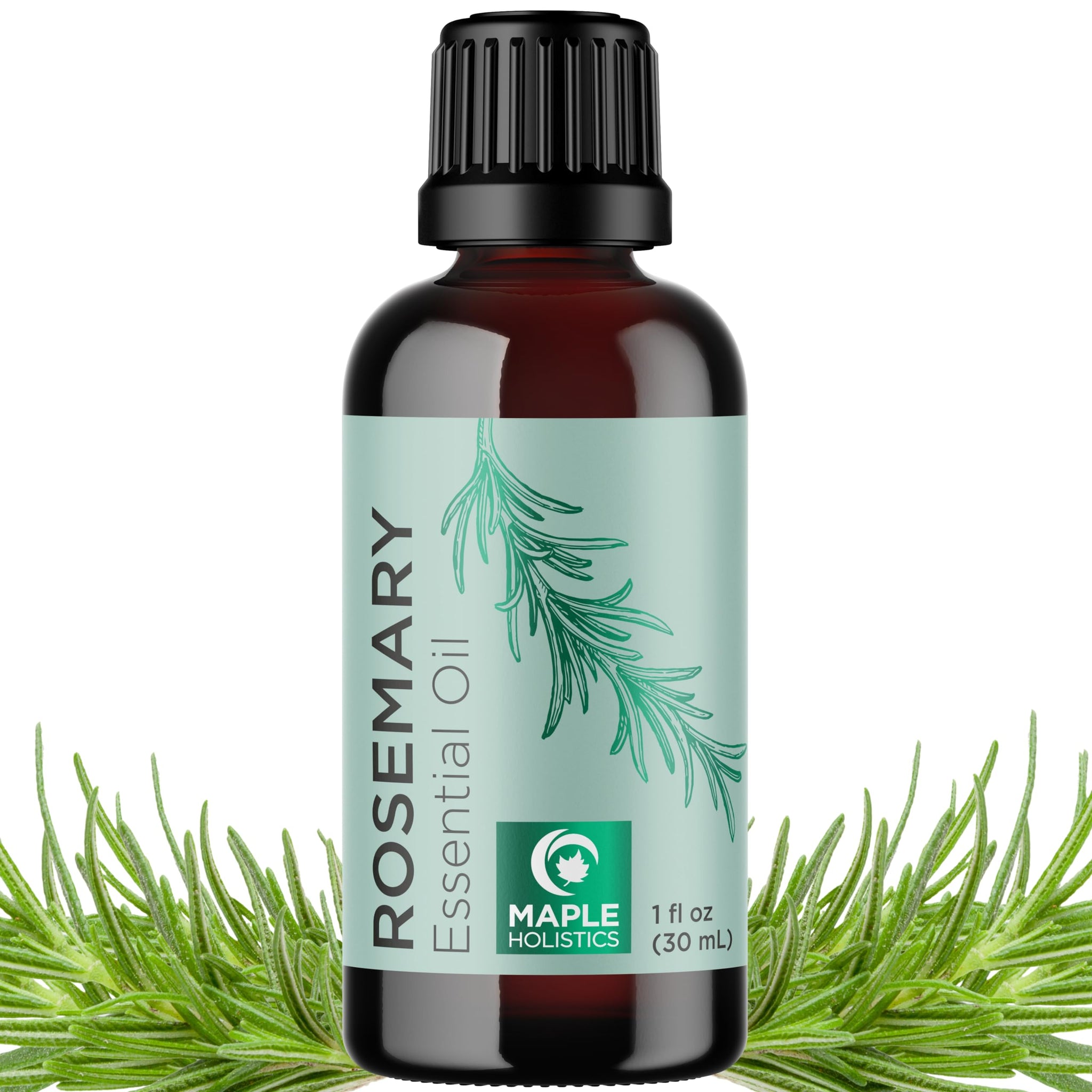 Pure Rosemary Essential Oil for Aromatherapy - Pure Rosemary Oil for Hair Skin and Nails