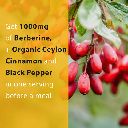 Thomas' all-natural Remedies Berberine 500mg (1000mg Per Serving)- 120 Vegan Capsules