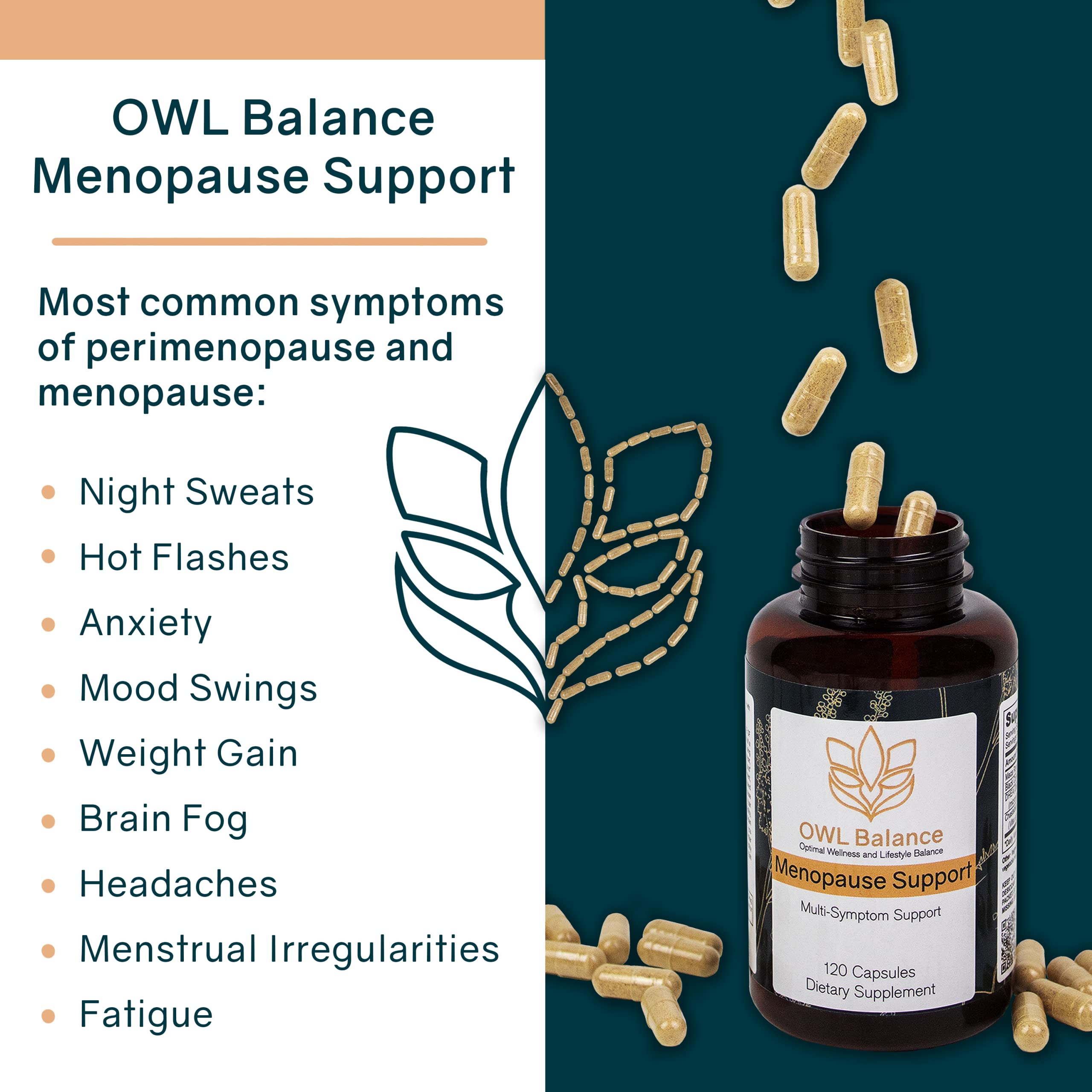 OWL Balance - Menopause Support for Women - Menopause + Perimenopause Relief OWL Balance