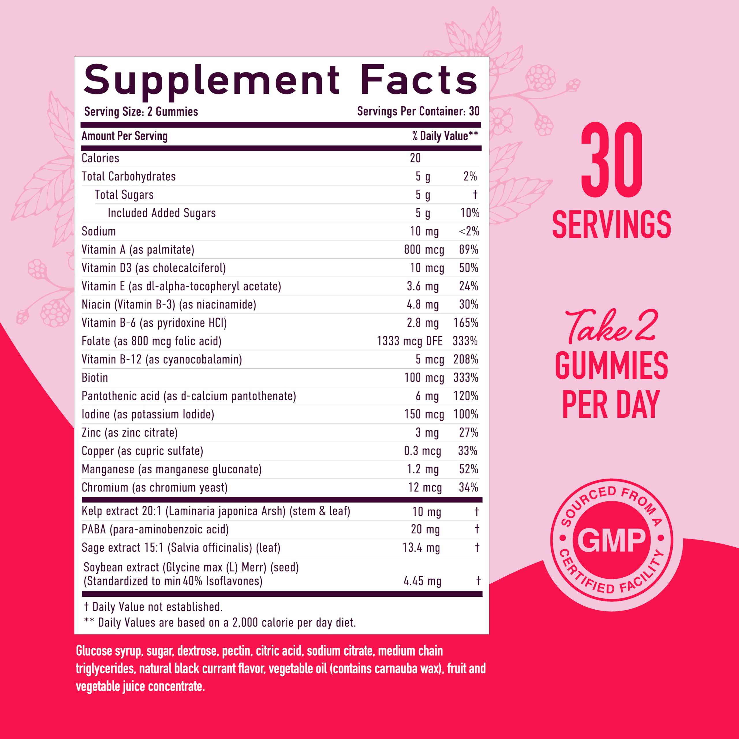 Menopause Support Gummies | Hormone Balance Relief for Hot Flashes, Night Sweats, Mood Swings SMNutrition
